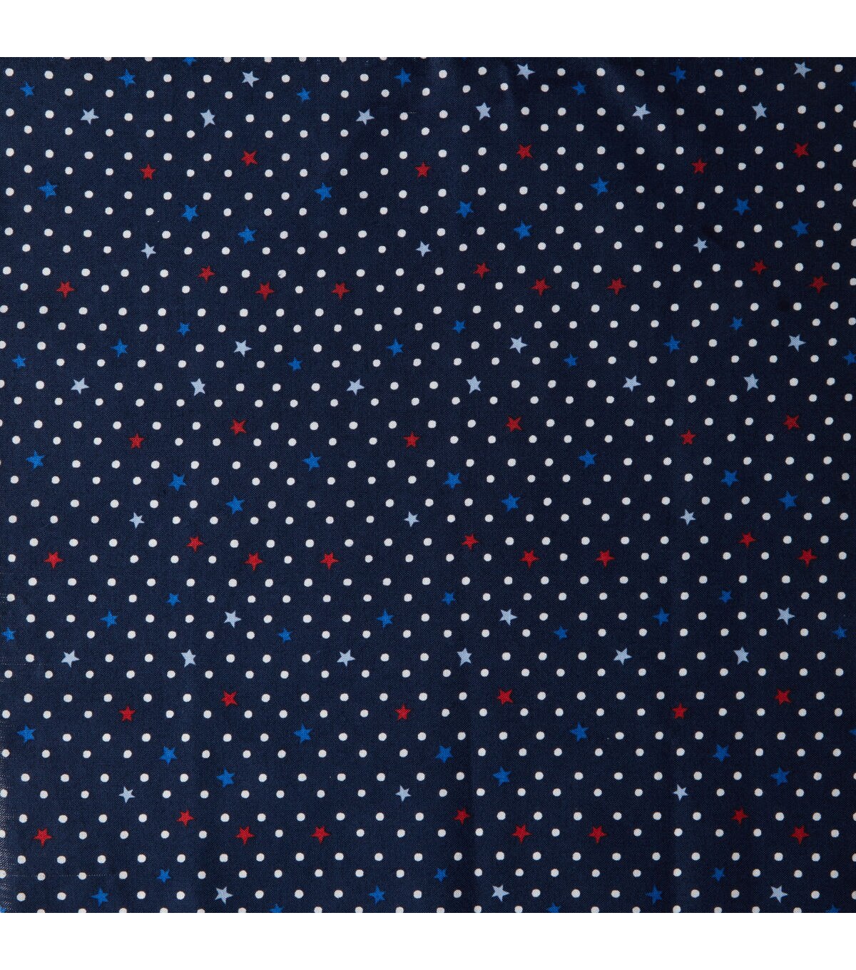 Stars And Dots Patriotic Cotton Fabric