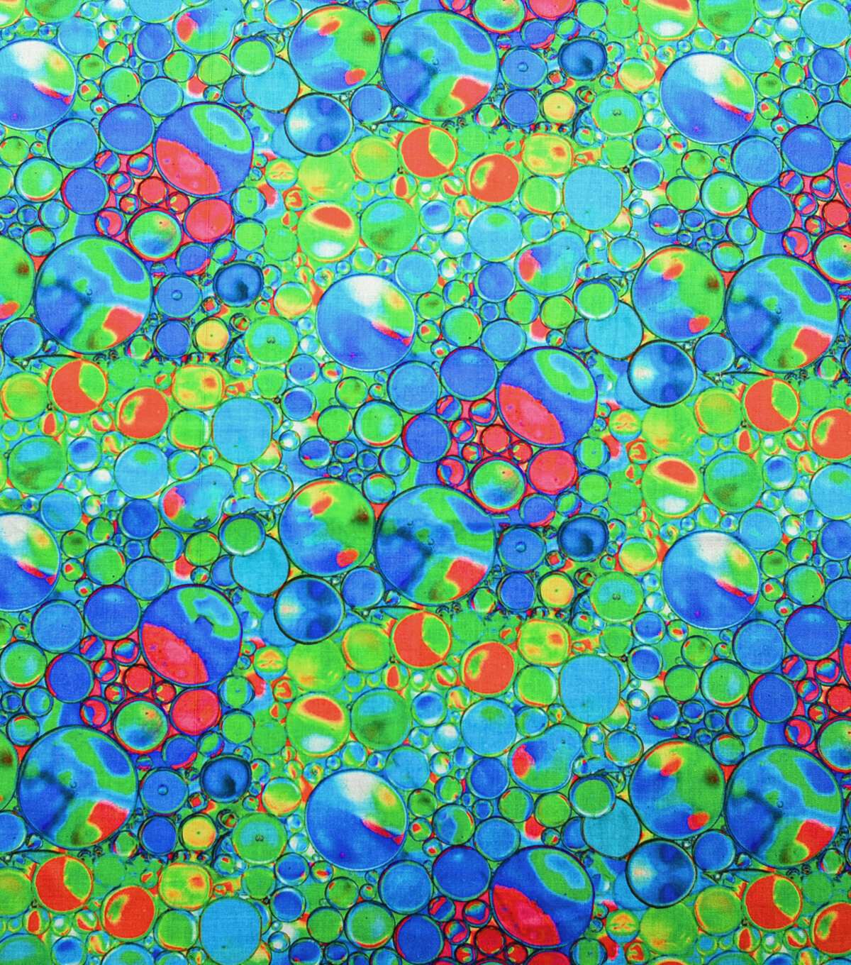 Green Bubble Dots Quilt Cotton Fabric by Keepsake Calico