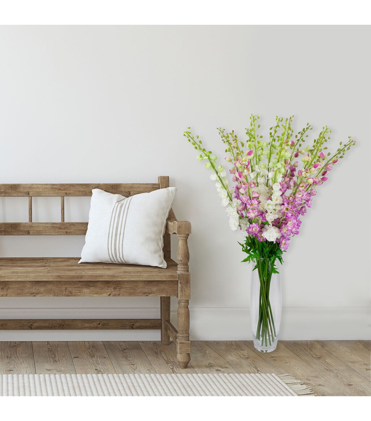 Northlight 40 Magenta Delphinium Stems 6ct