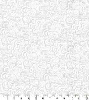 White Swirls Cotton Fabric by Keepsake Calico