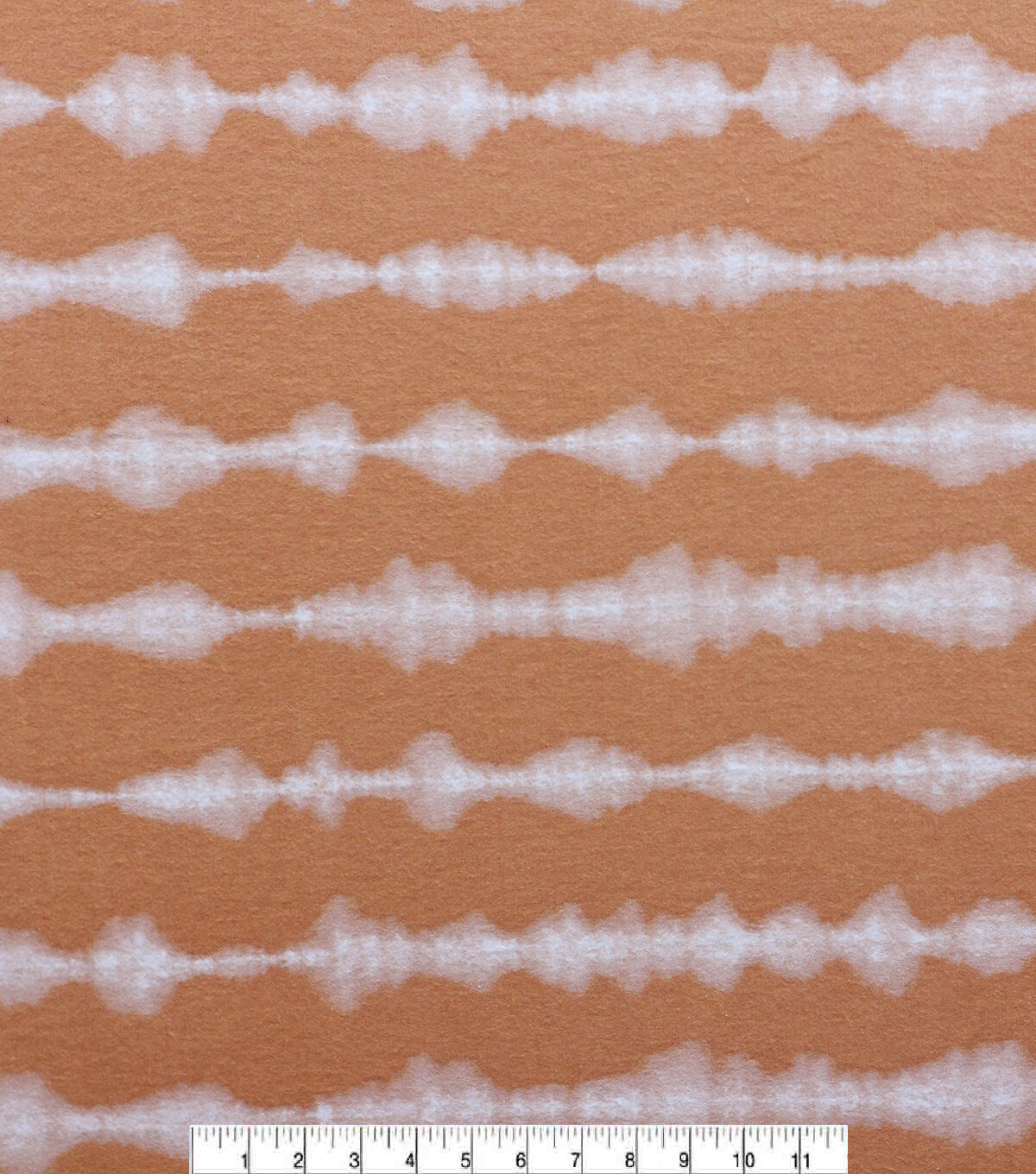 Orange Linear Tie Dye Super Snuggle Flannel Fabric