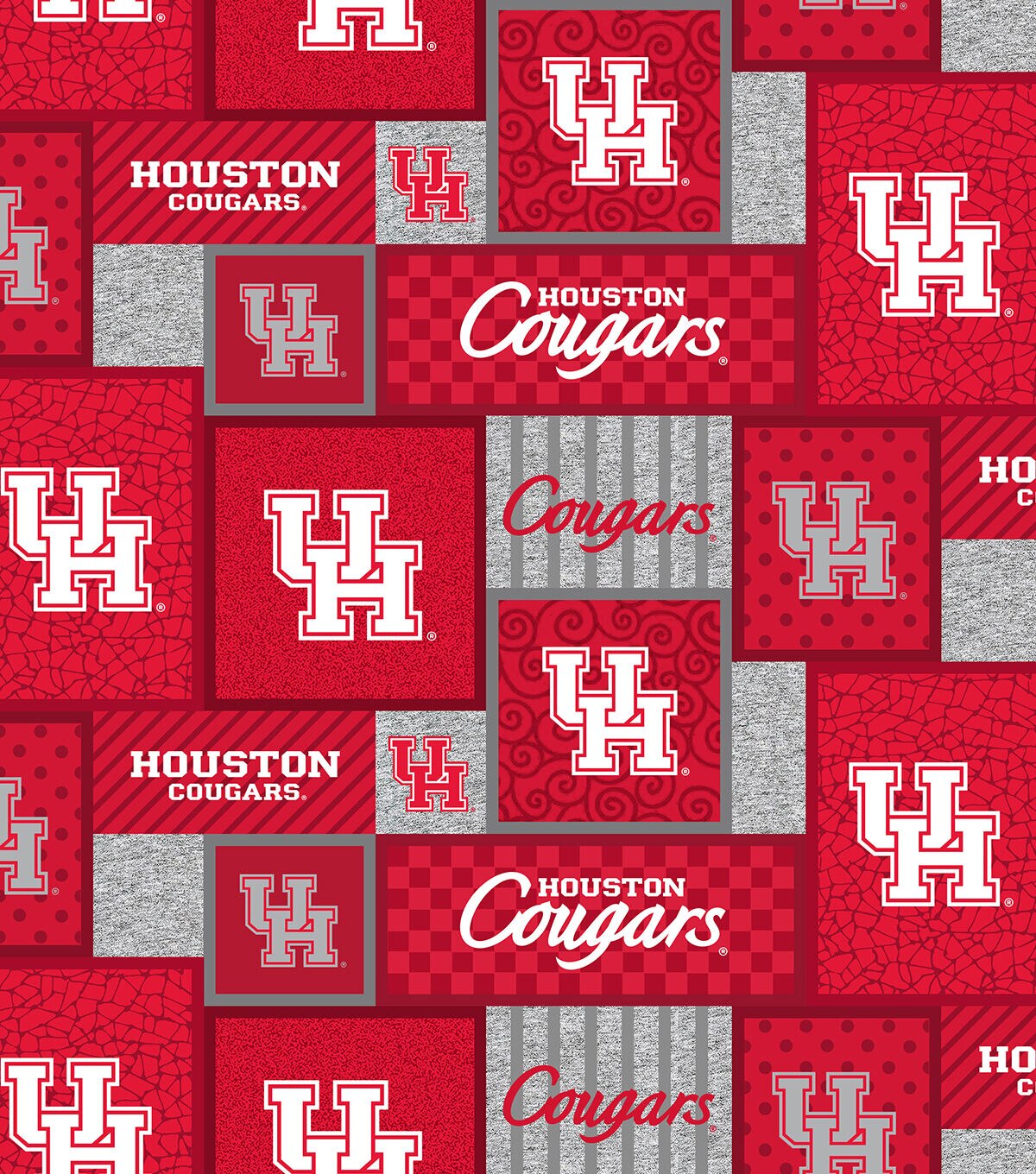 Houston College Fleece Fabric Patch