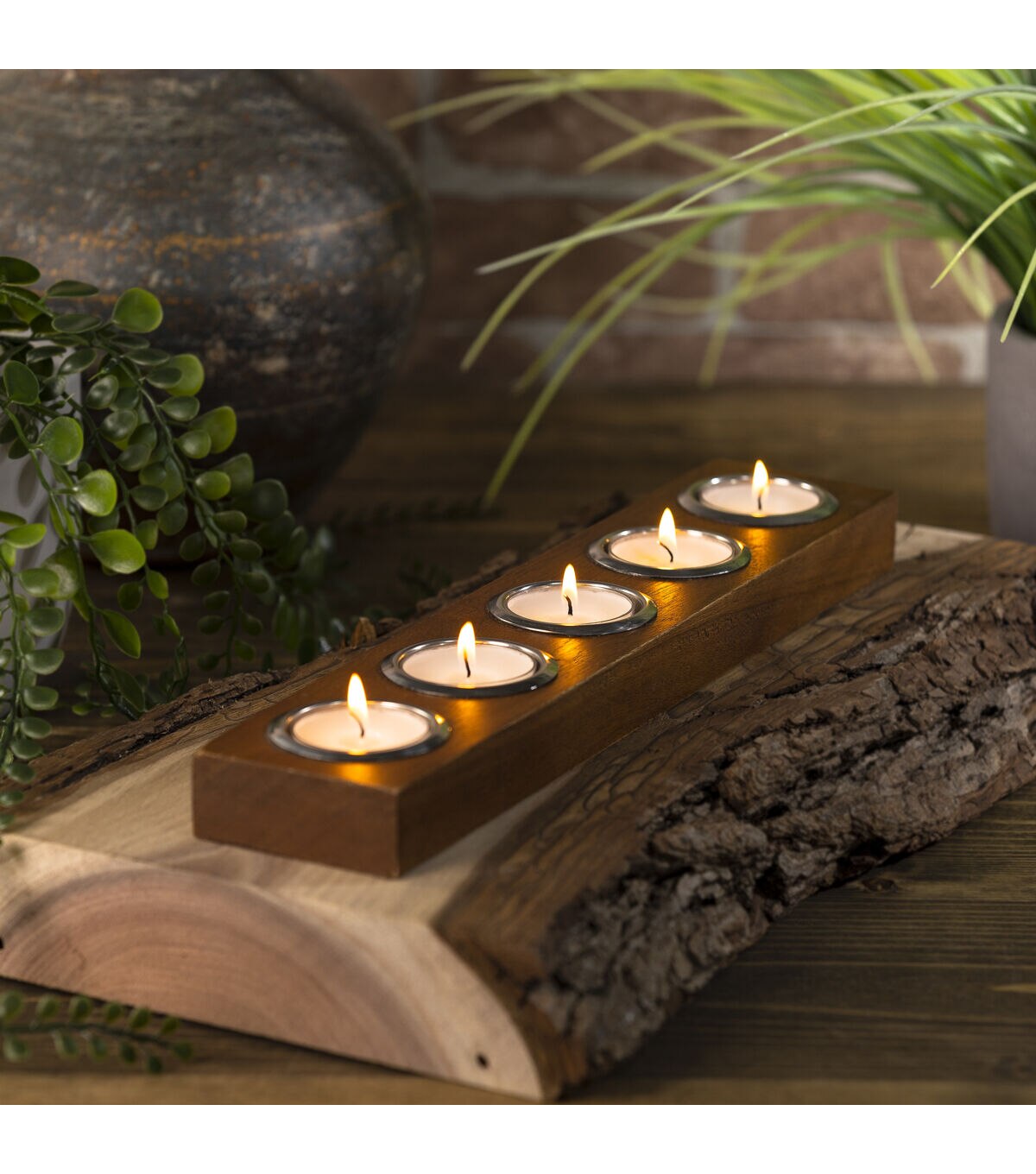 24pk White Unscented Tealights by Hudson 43