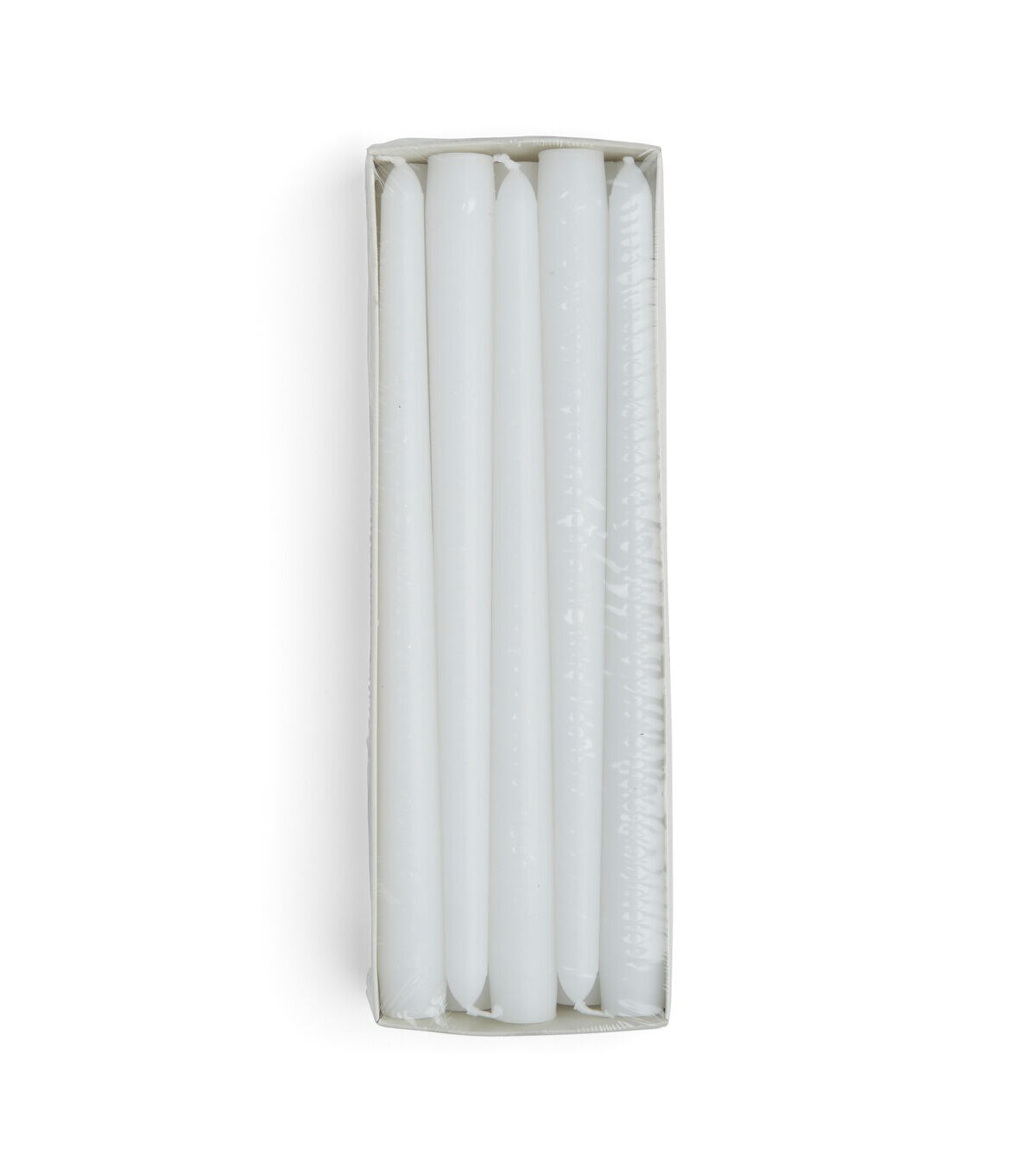 10 Unscented White Taper Candles 10pk by Hudson 43