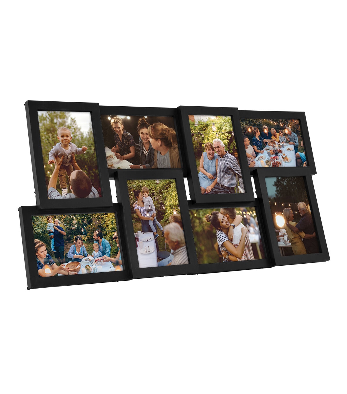 MCS Black 8 Photo Dimensional Collage Frame
