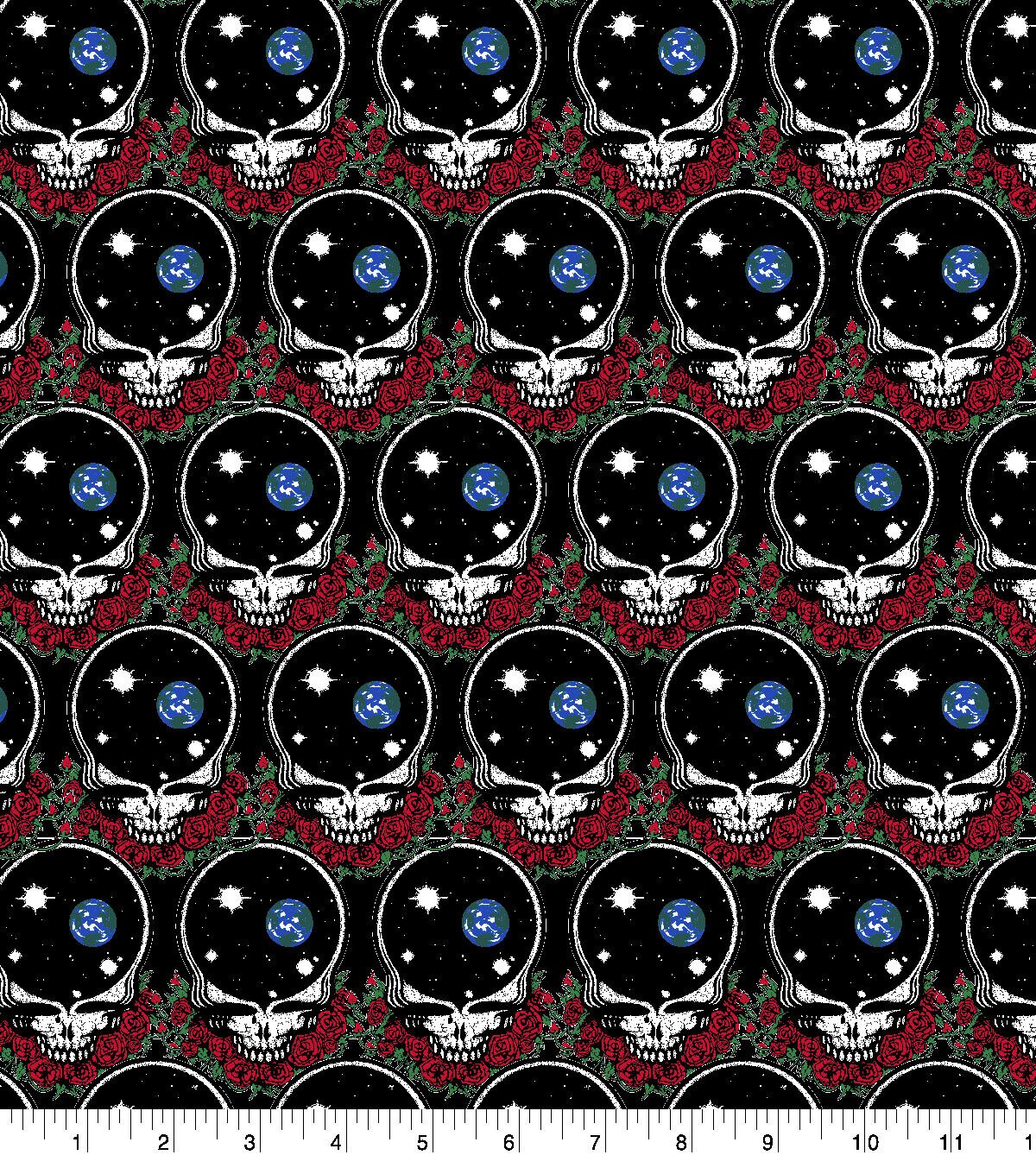 Grateful Dead Cotton Fabric Space Your Face