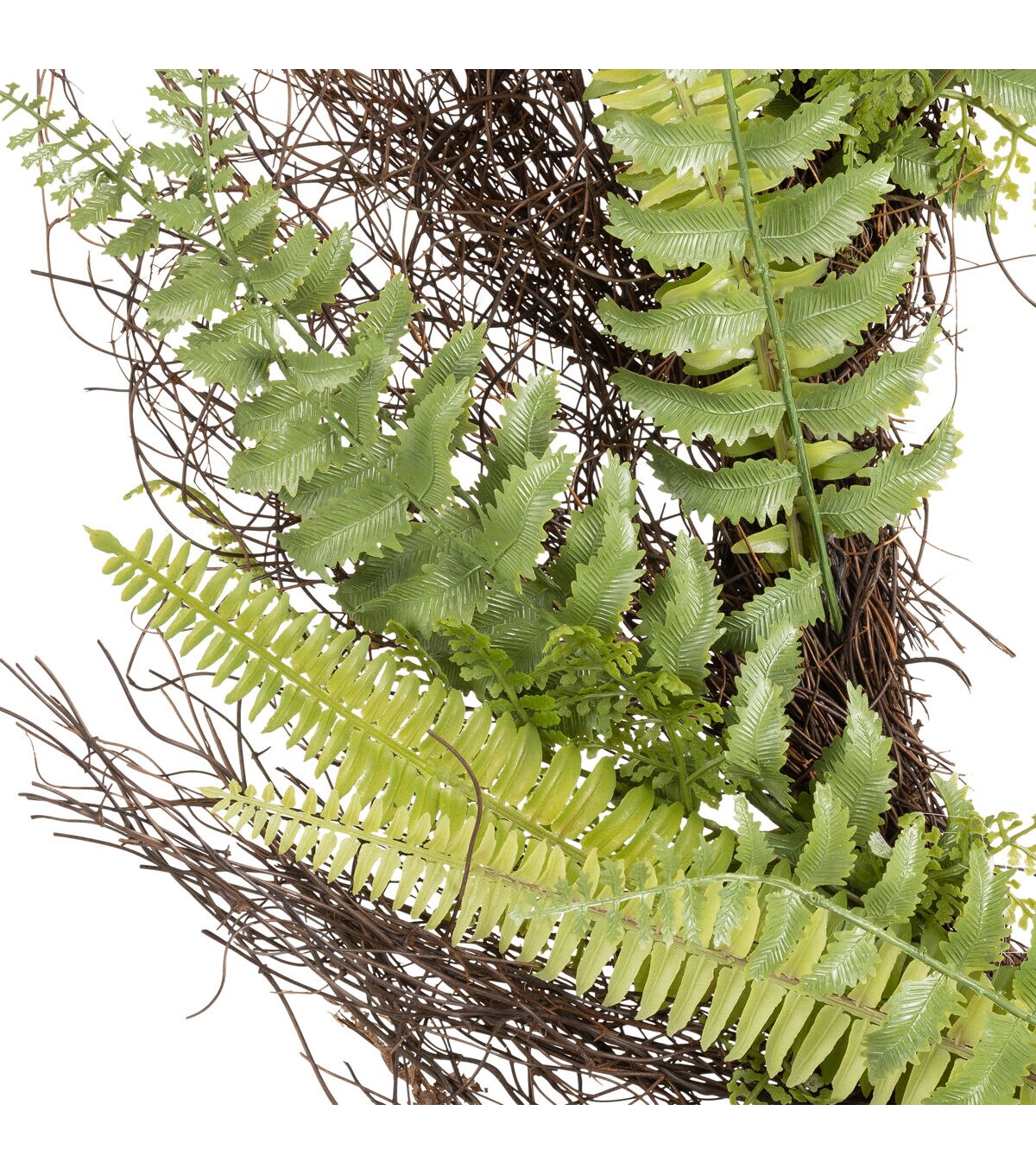 24 Mixed Fern Wreath by Bloom Room