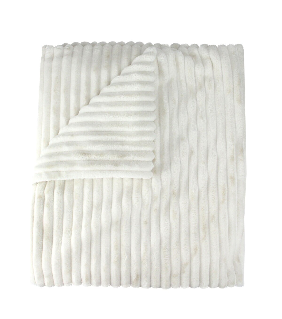 Northlight Cream White Ultra Plush Micro Fleece Throw Blanket 50 x 60