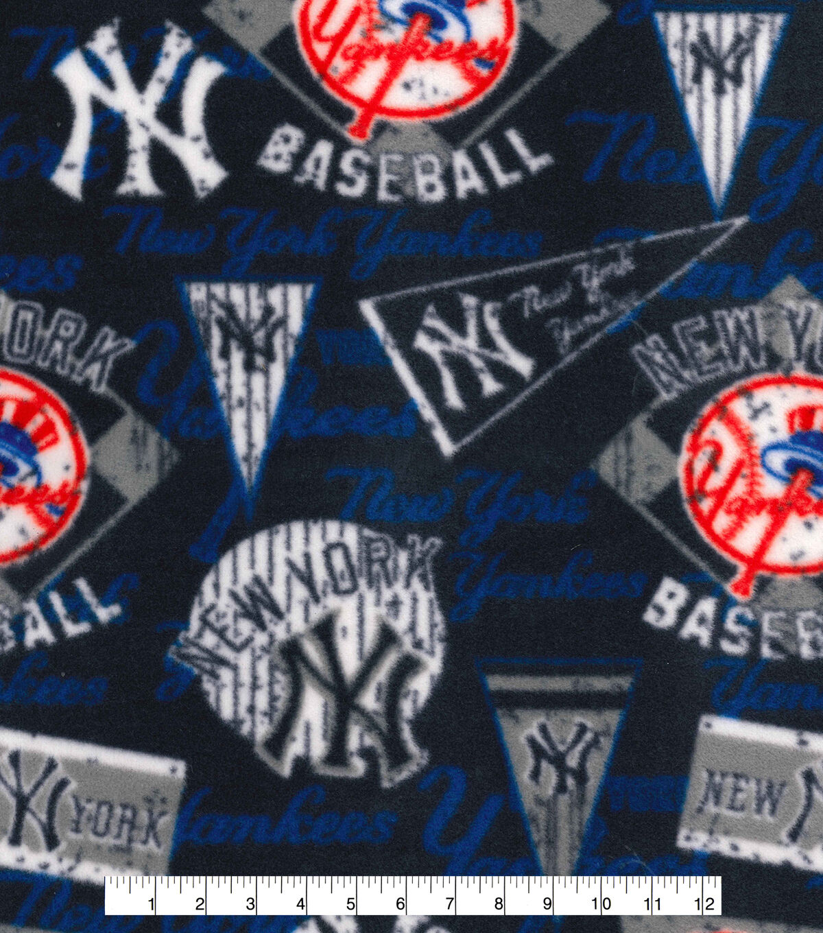 Fabric Traditions New York Yankees Fleece Fabric Vintage
