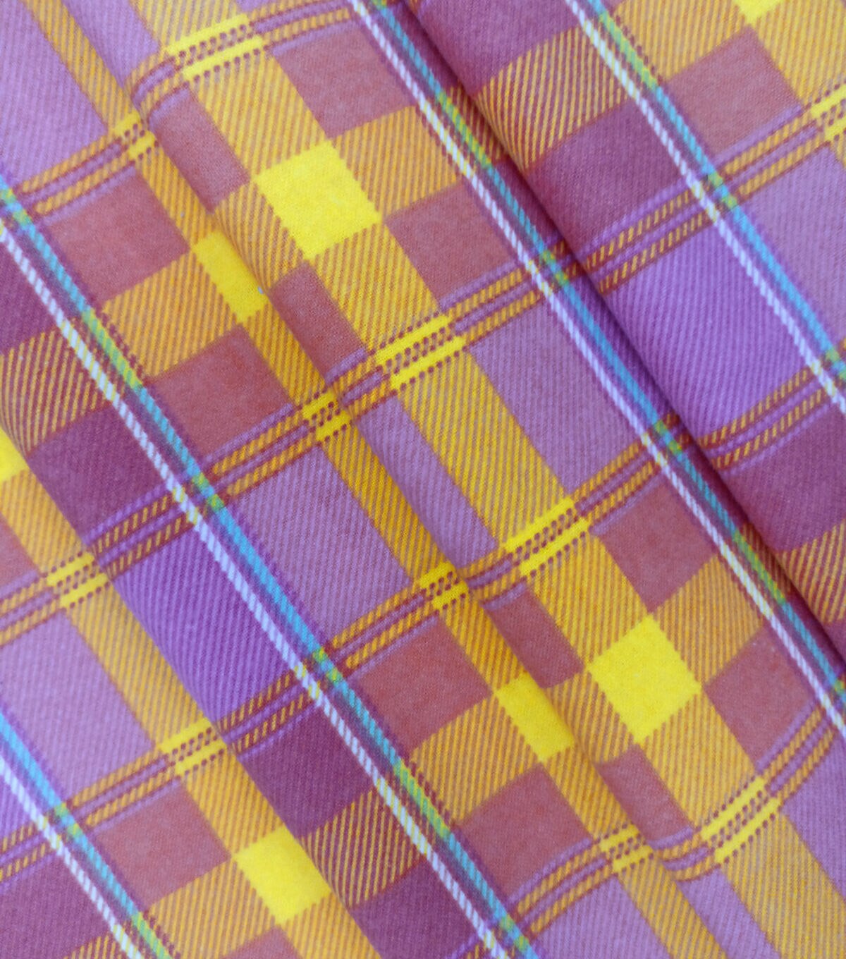 Bright Plaid Super Snuggle Flannel Fabric