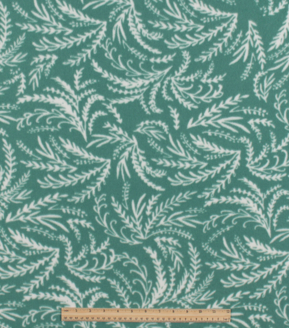 Fern Blizzard Fleece Fabric