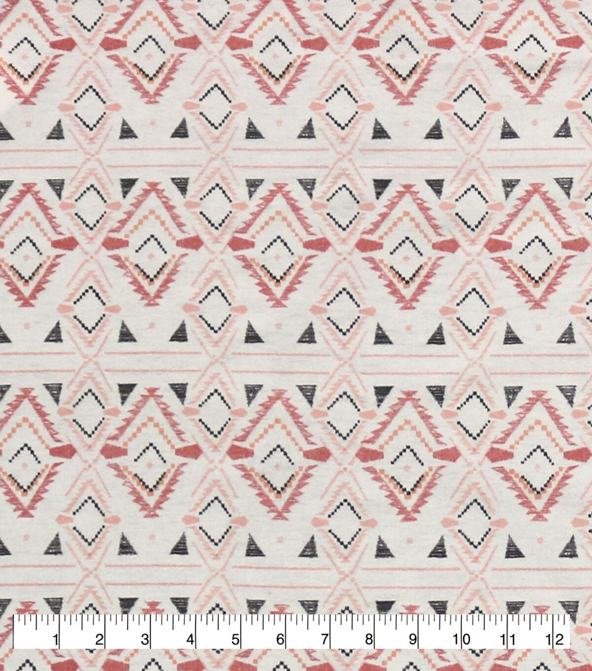 Pink Embroidery Aztec Super Snuggle Flannel Fabric