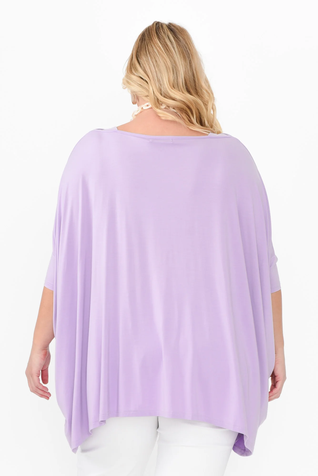 Kelsier Lilac Bamboo Batwing Top