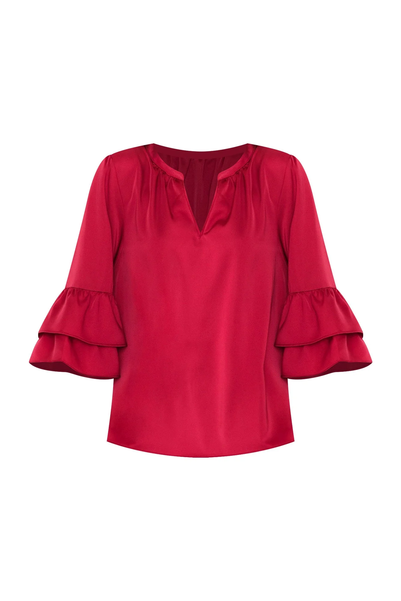 Dancer Red Frill Top