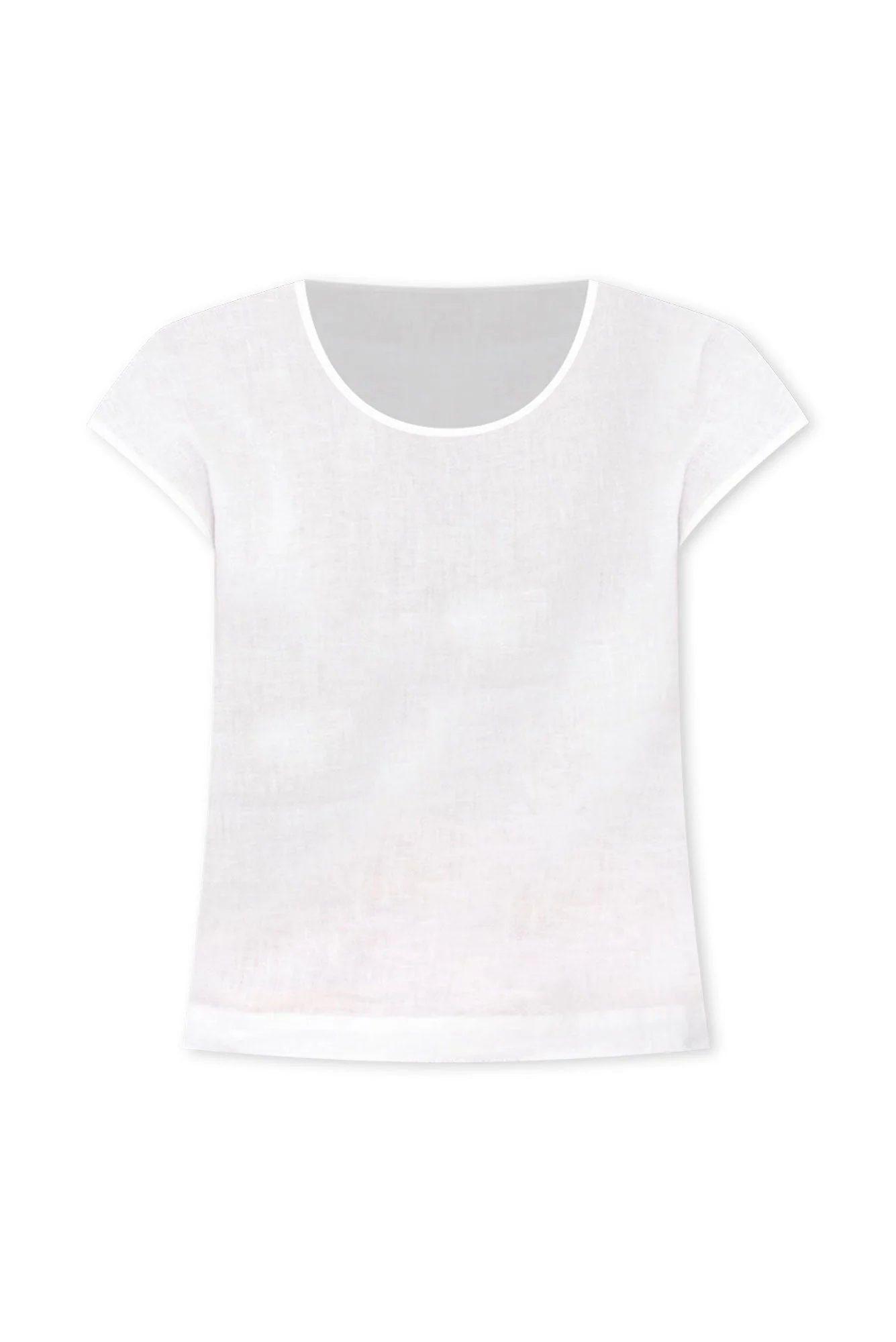 Pisa White Linen Top