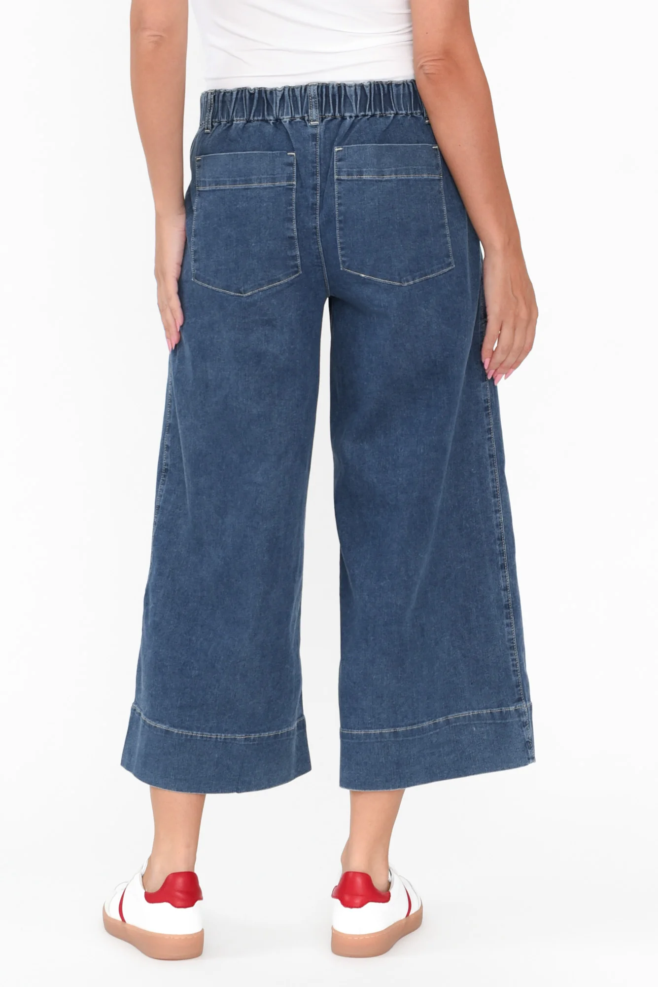 Narcisa Dark Blue Wide Leg Jeans