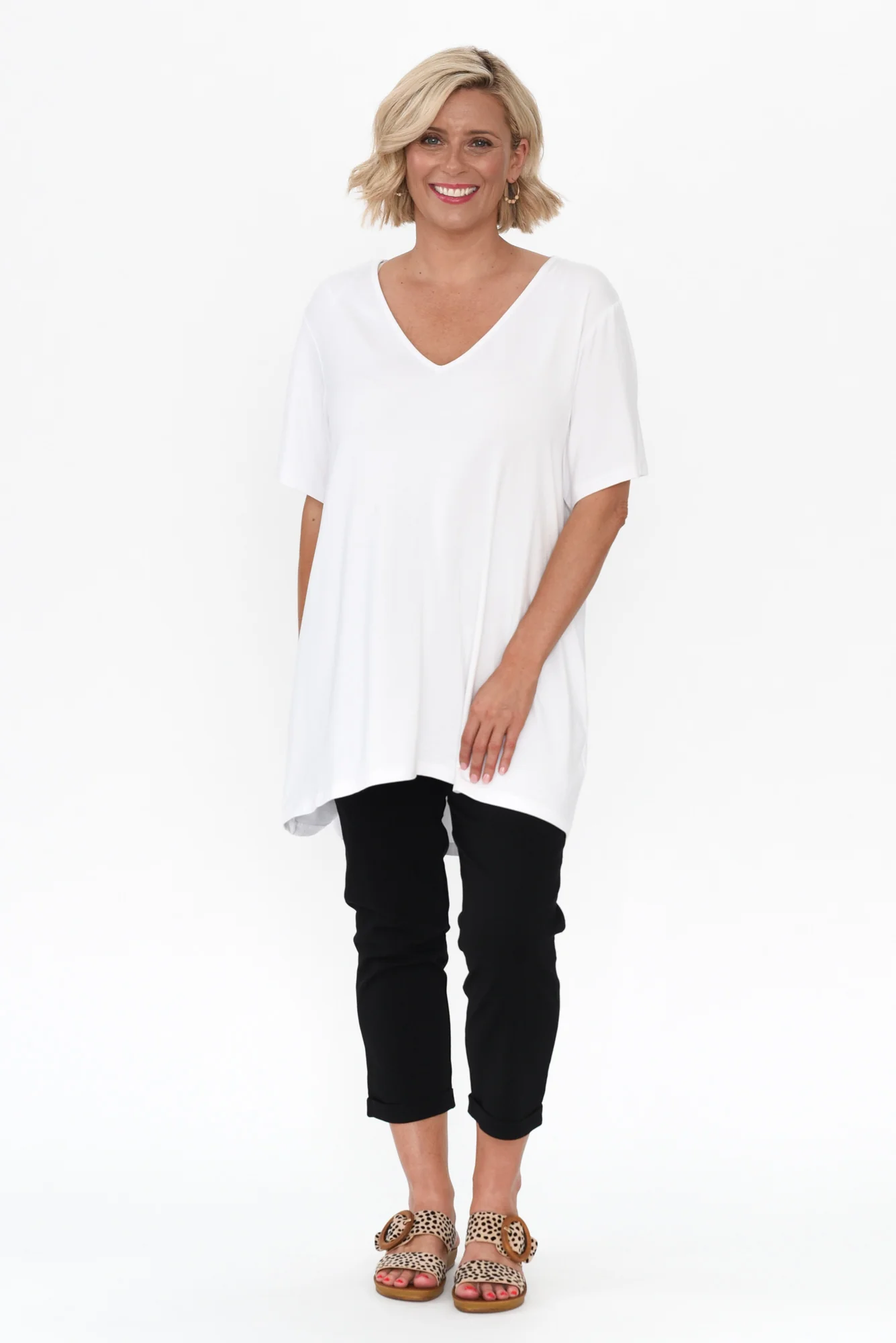 Novella White Bamboo Top