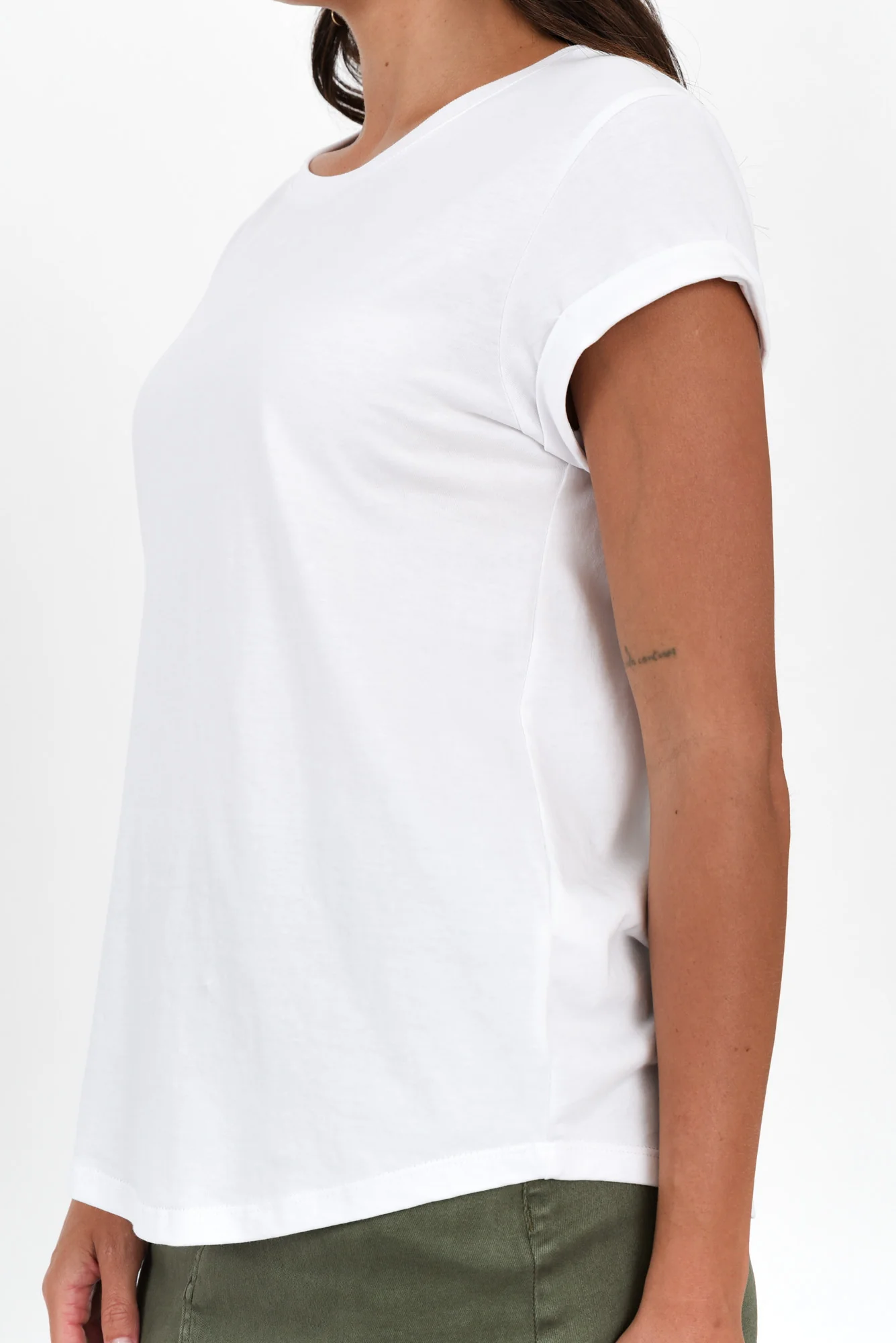 Manly White Cotton Tee