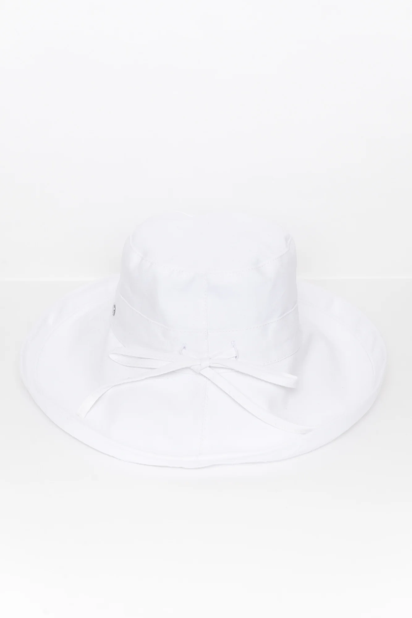 Coogee White Cotton Upturn Hat