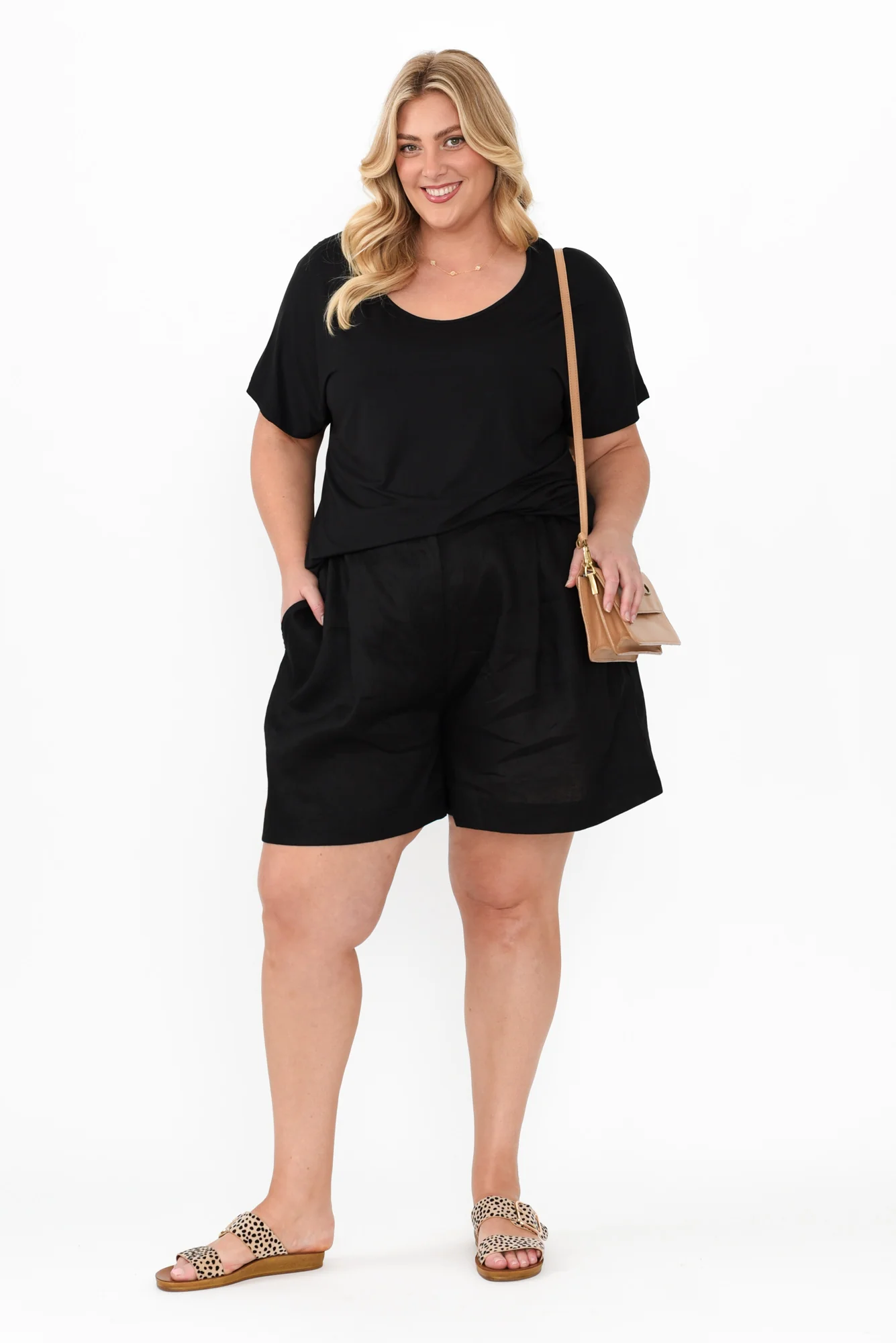 Danya Black Bamboo Top