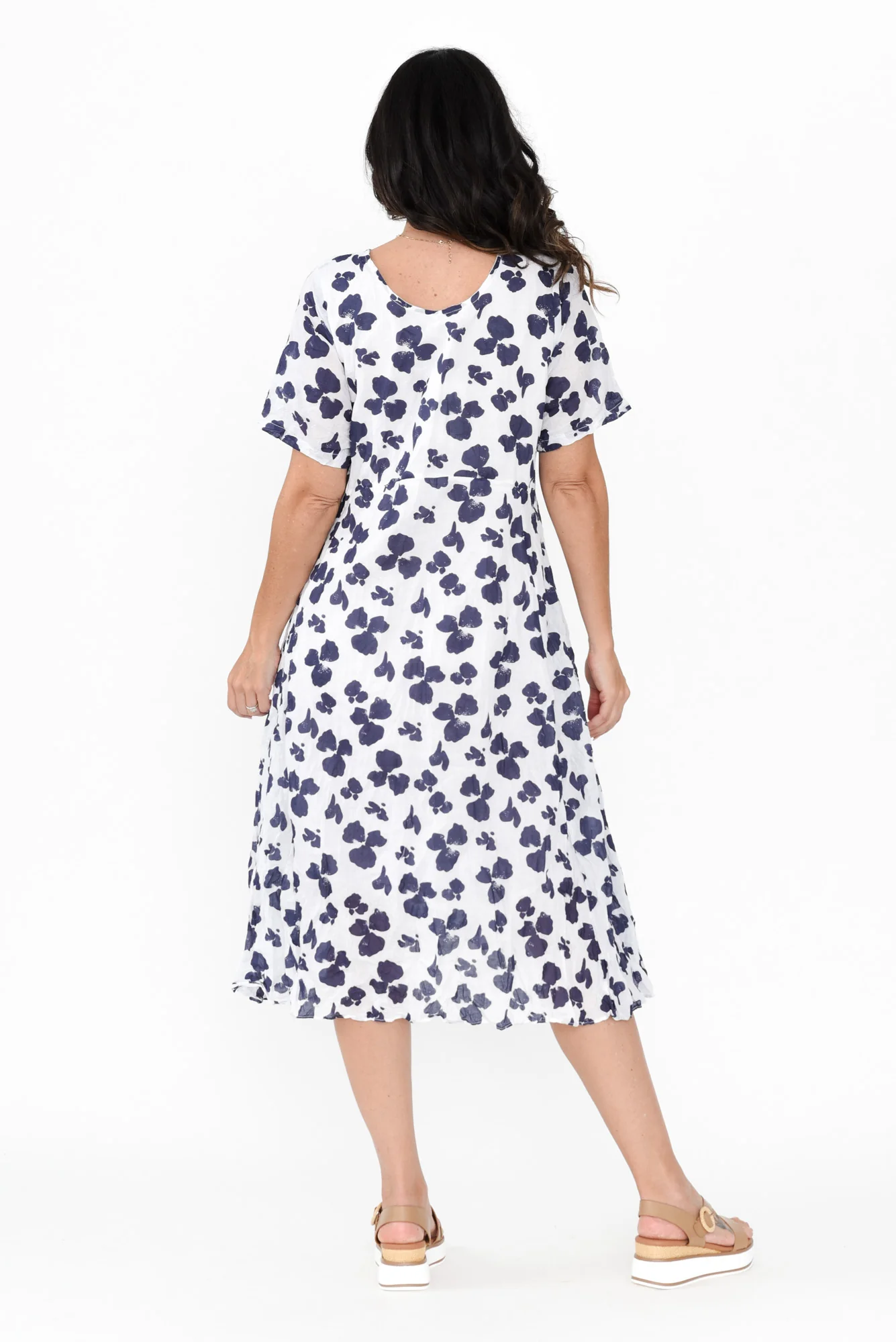Wilton Navy Fiesta Cotton Pocket Dress