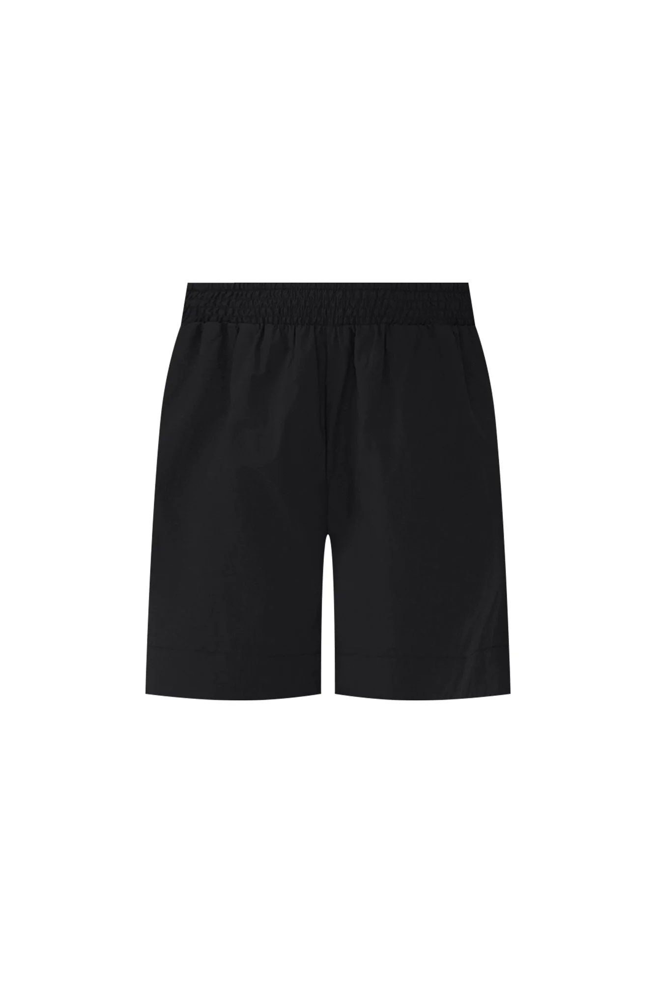 Pomona Black Cotton Shorts