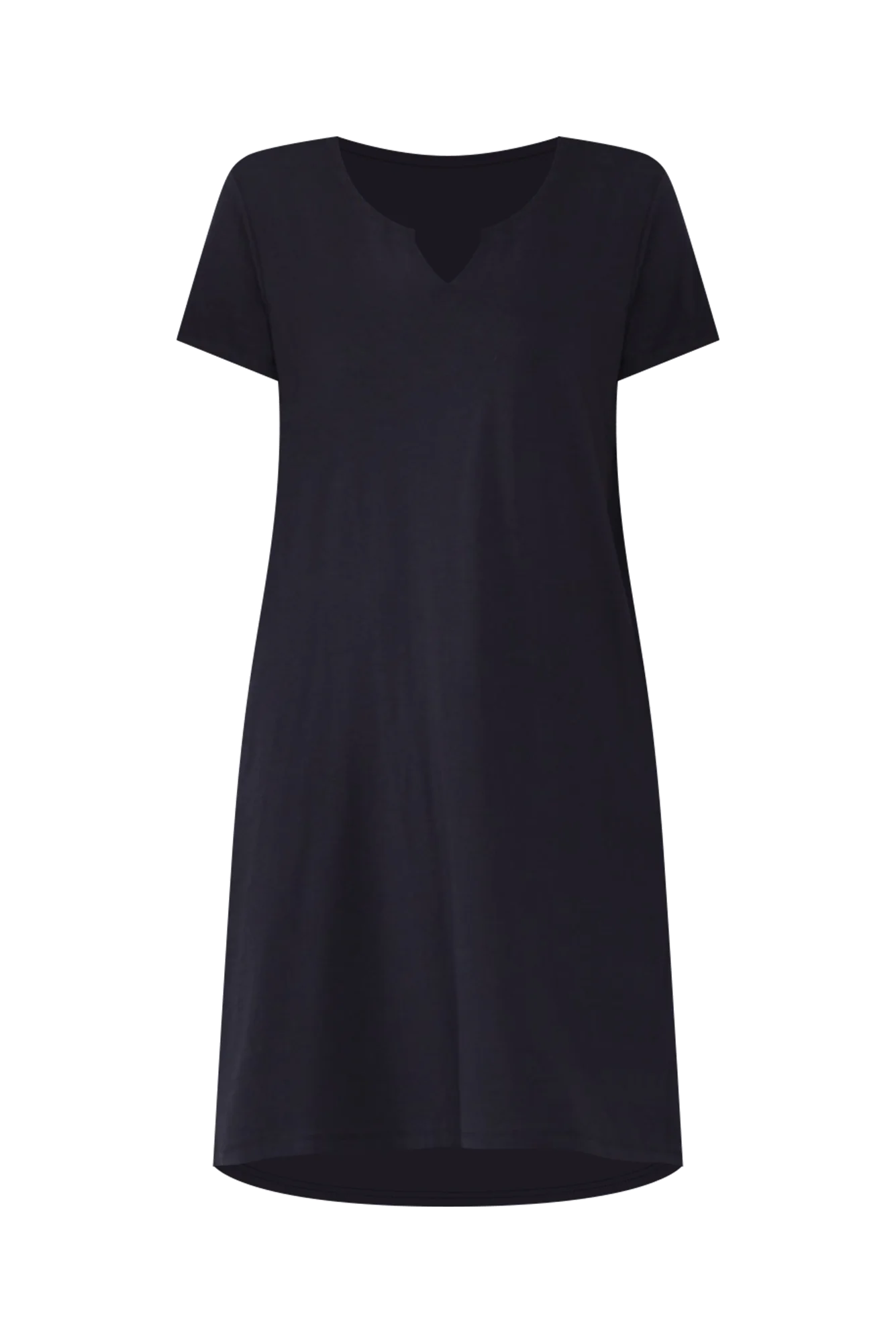 Mandy Navy Cotton Tee Dress