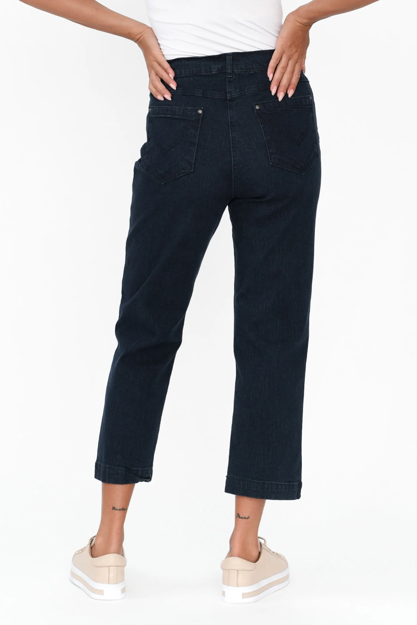 Rosanna Dark Denim Cropped Jeans
