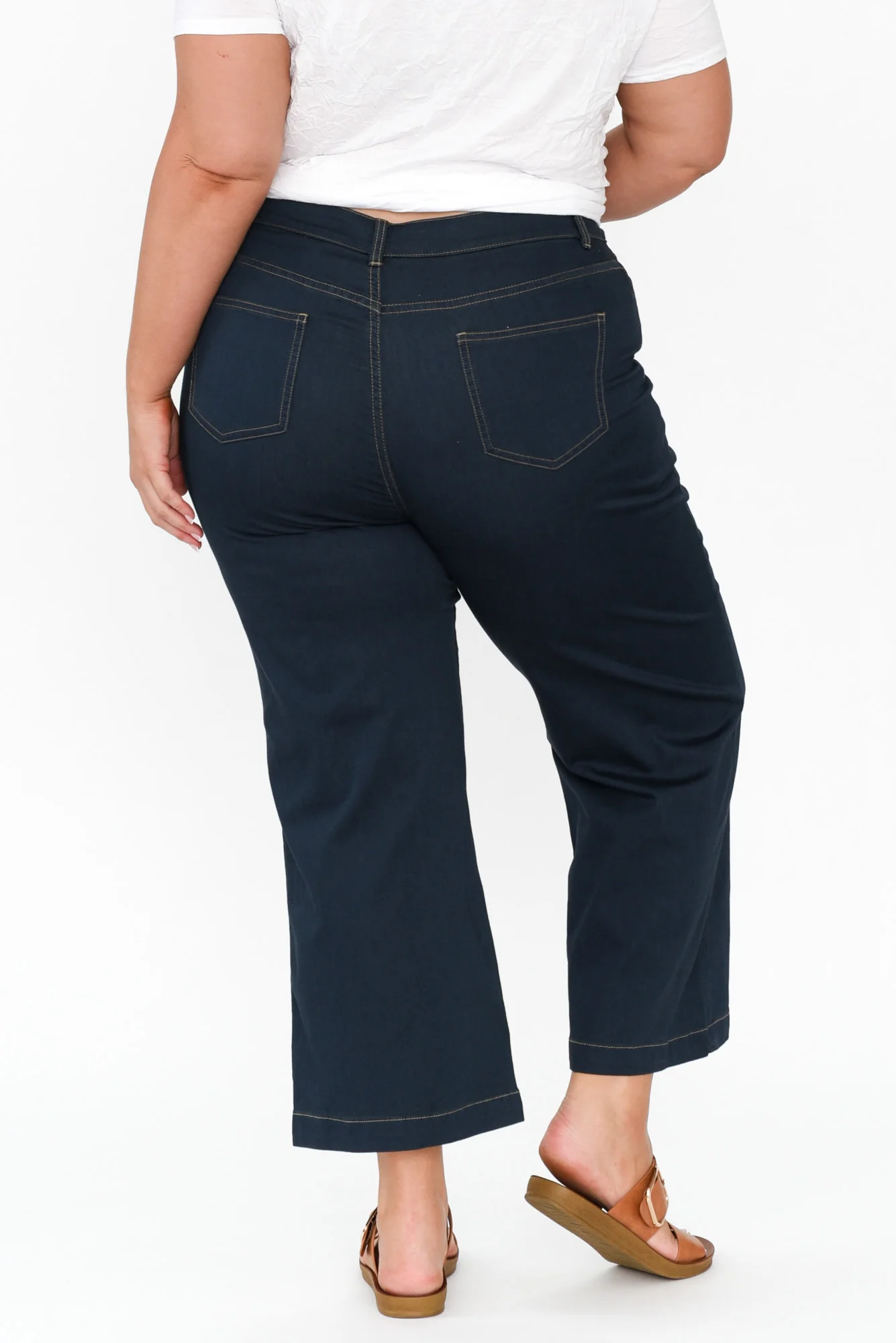 Winnie Dark Denim Wide Leg Jeans