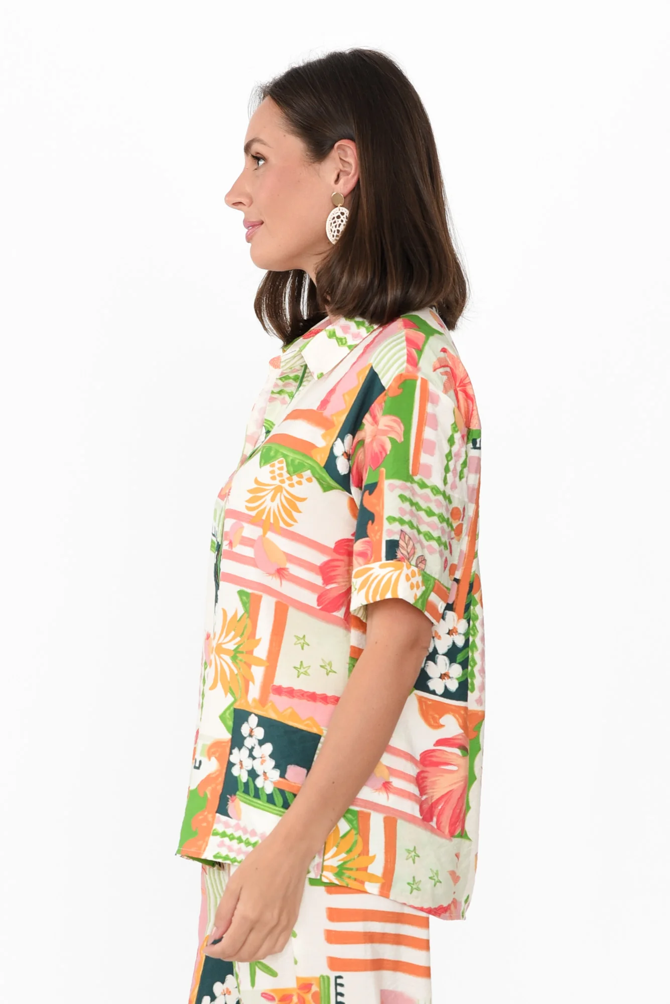 Cancun Green Tropical Shirt