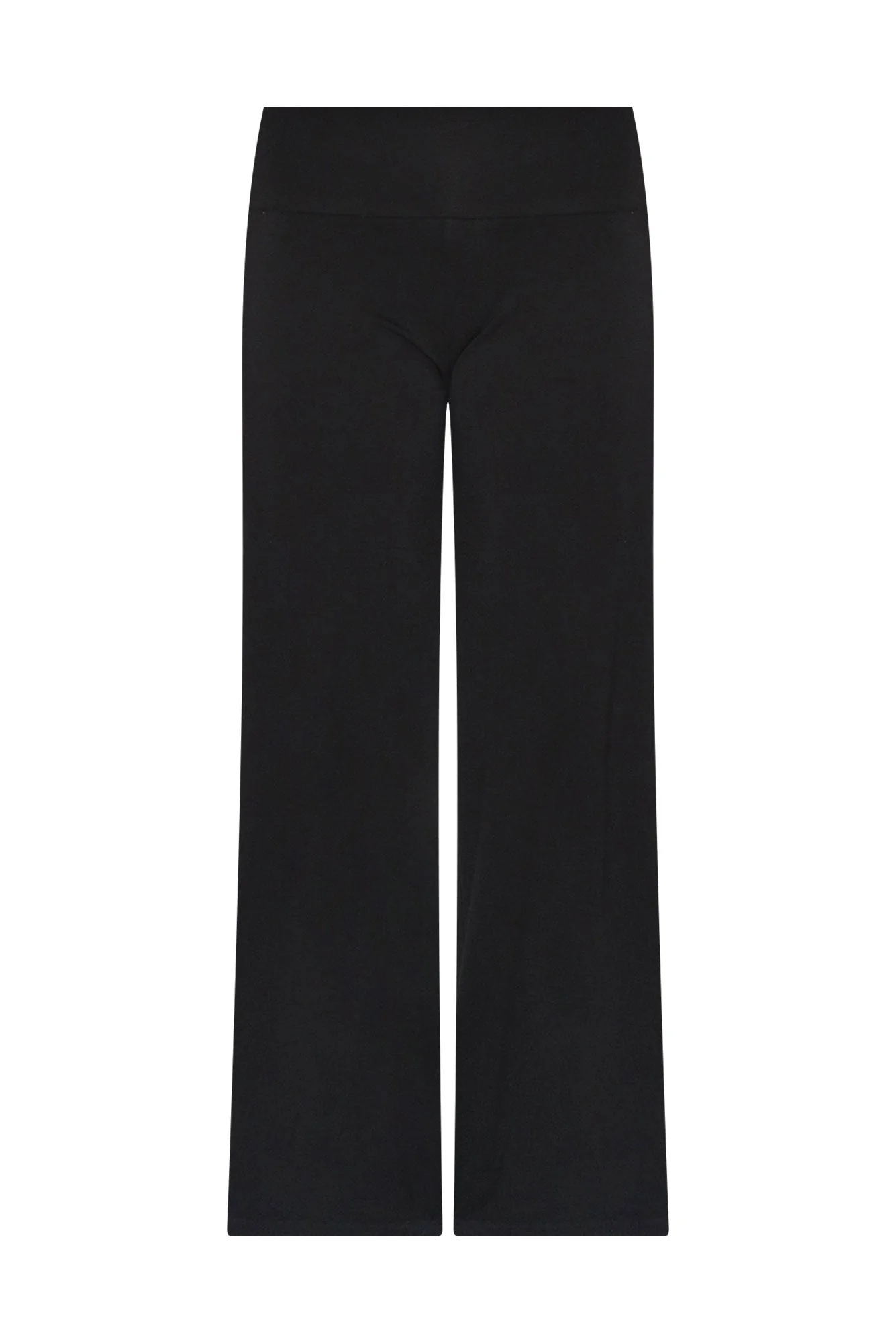 Cory Black Bamboo Wide Leg Pants