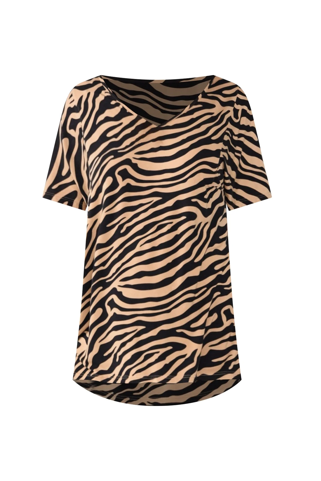 Ivy Tan Zebra Micro Modal Swing Tee
