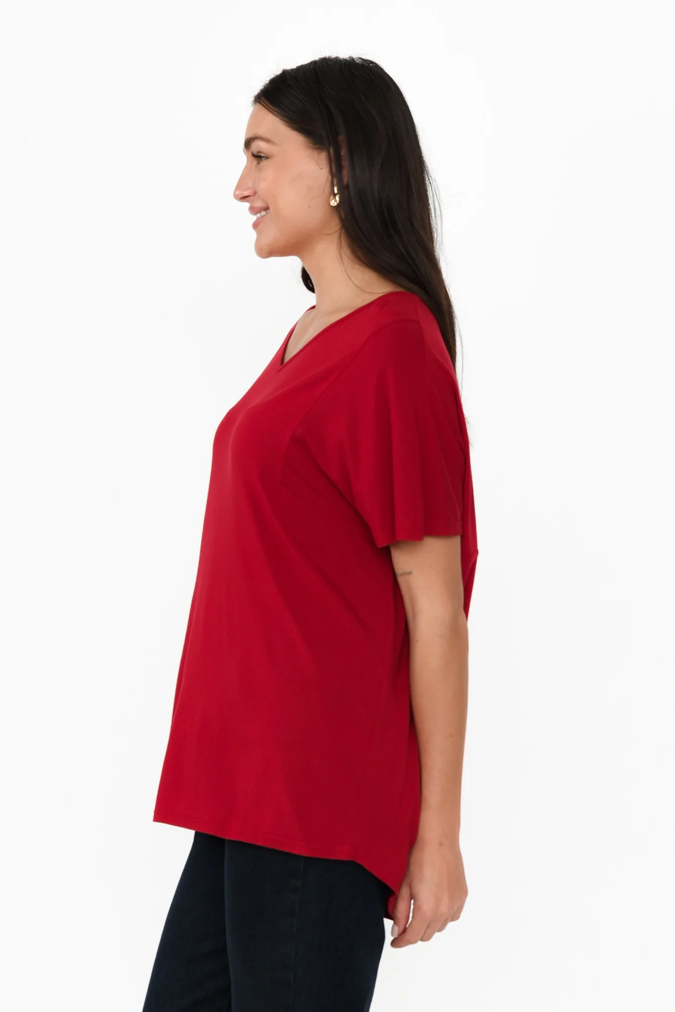 Ivy Red Micro Modal Swing Tee