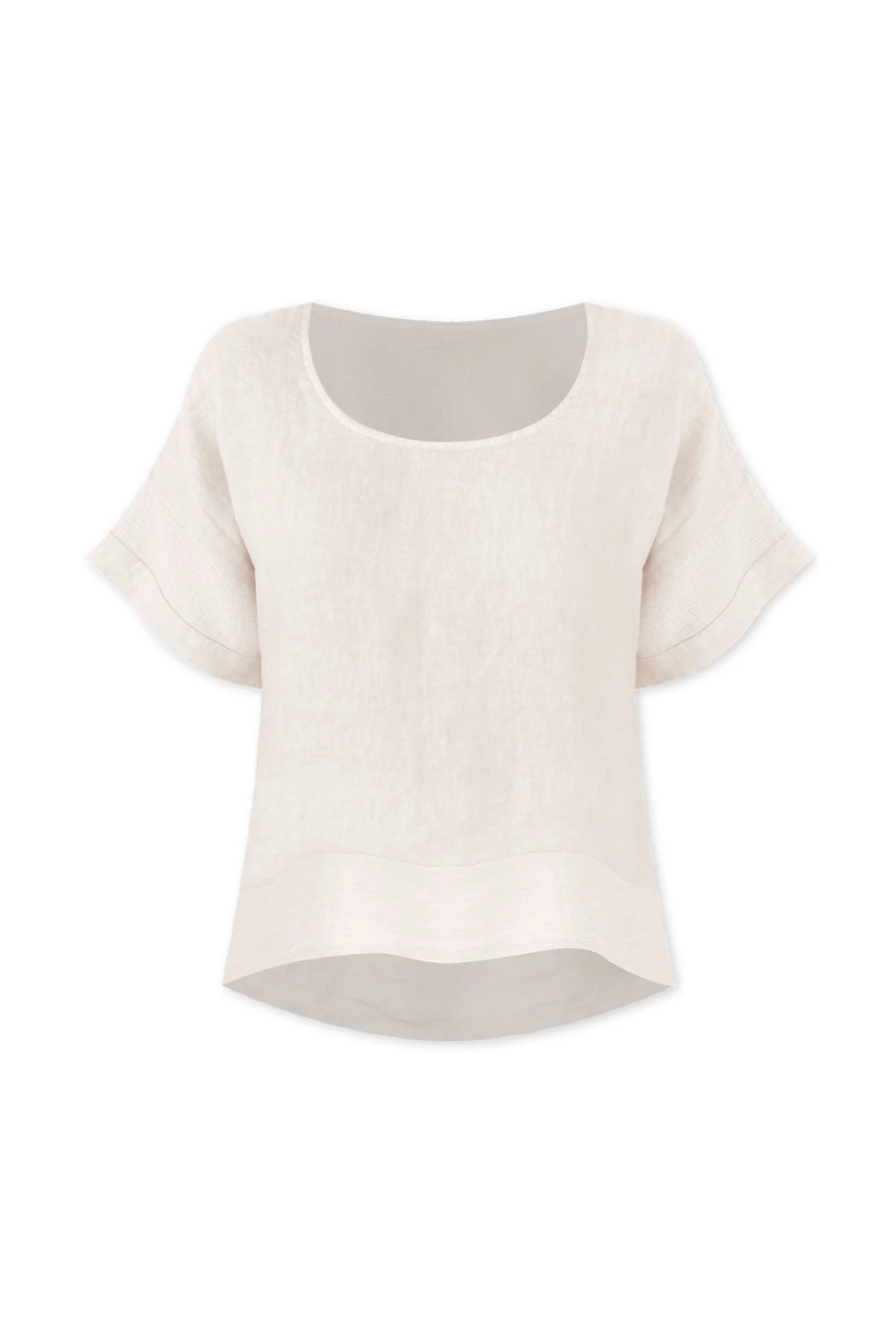 Kaya Beige Linen Top