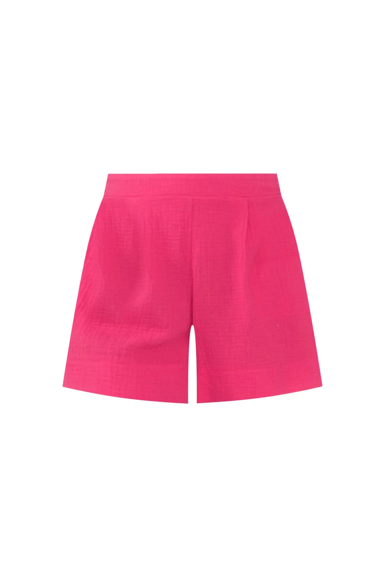 Devia Fuchsia Cotton Cheesecloth Shorts