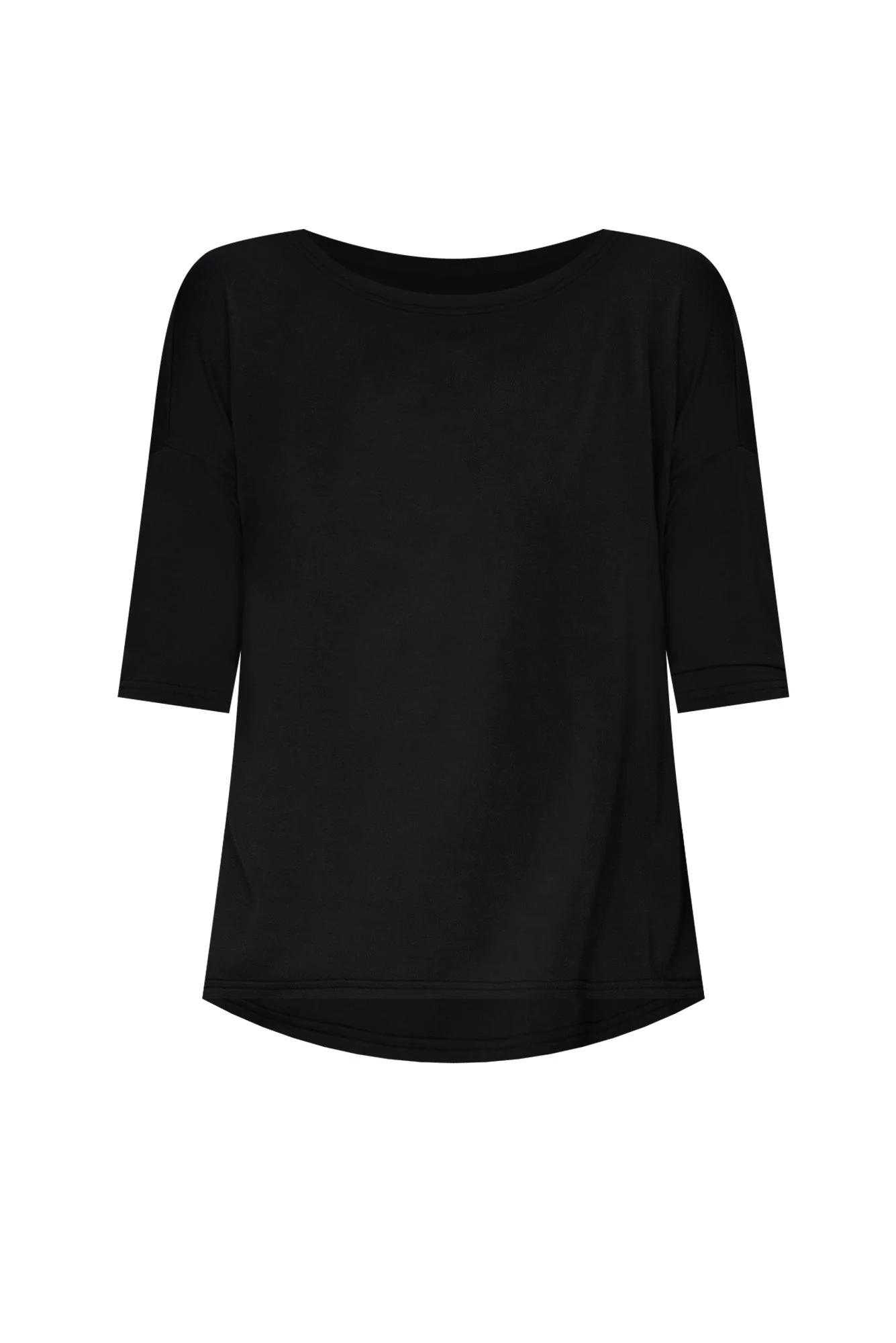 Camila Black Bamboo Top