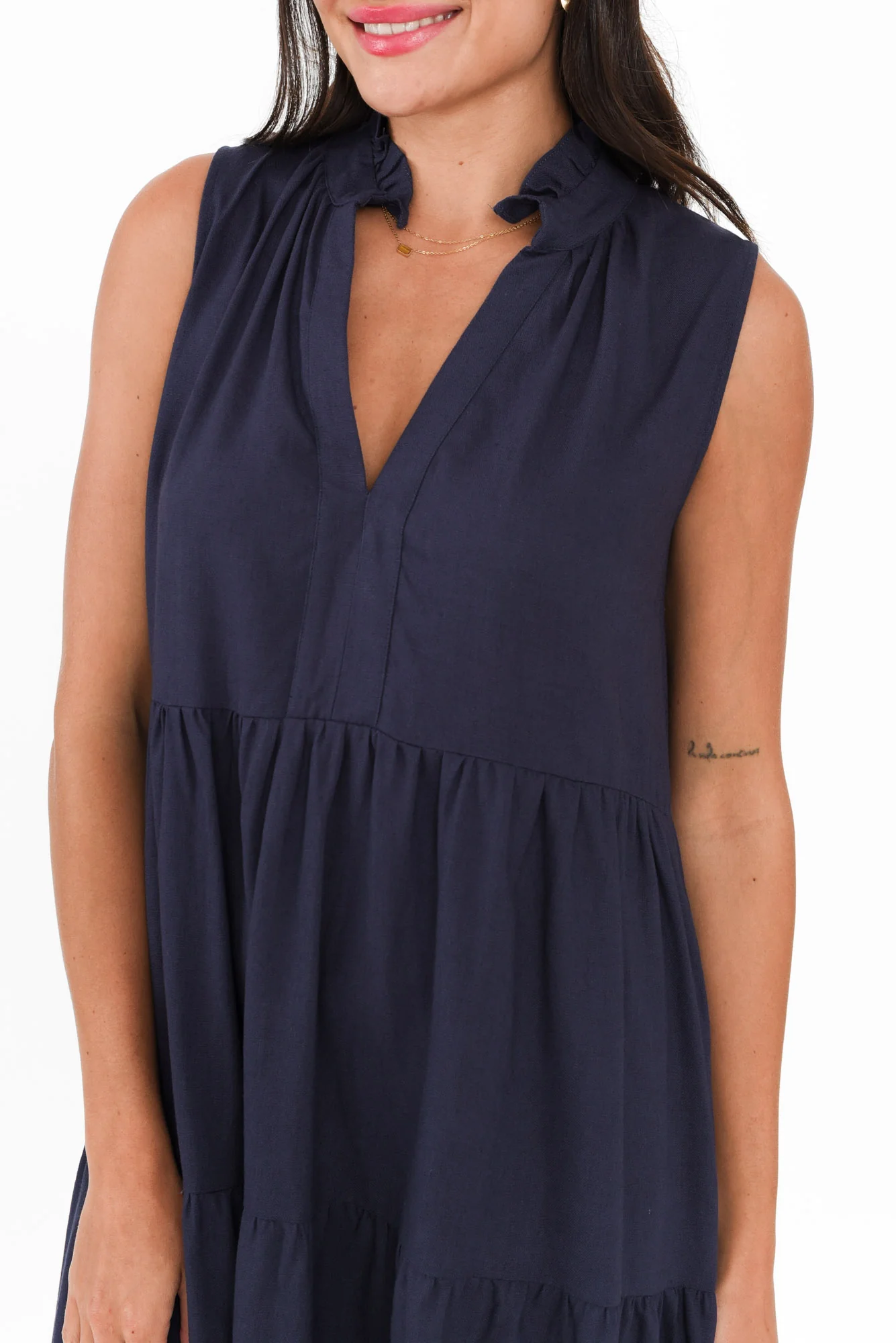 Liza Navy Tier Dress