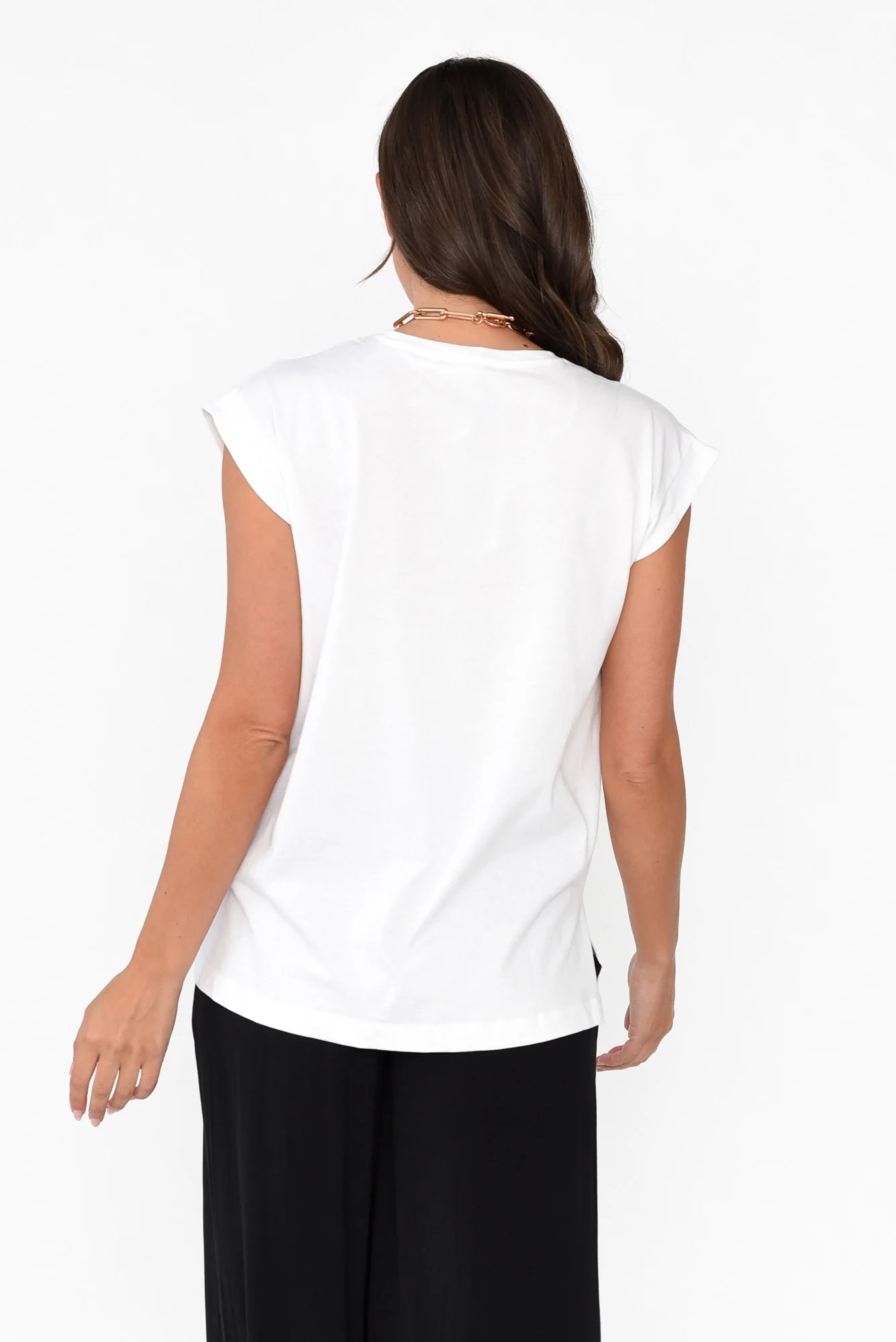 Michaela White Cotton Top