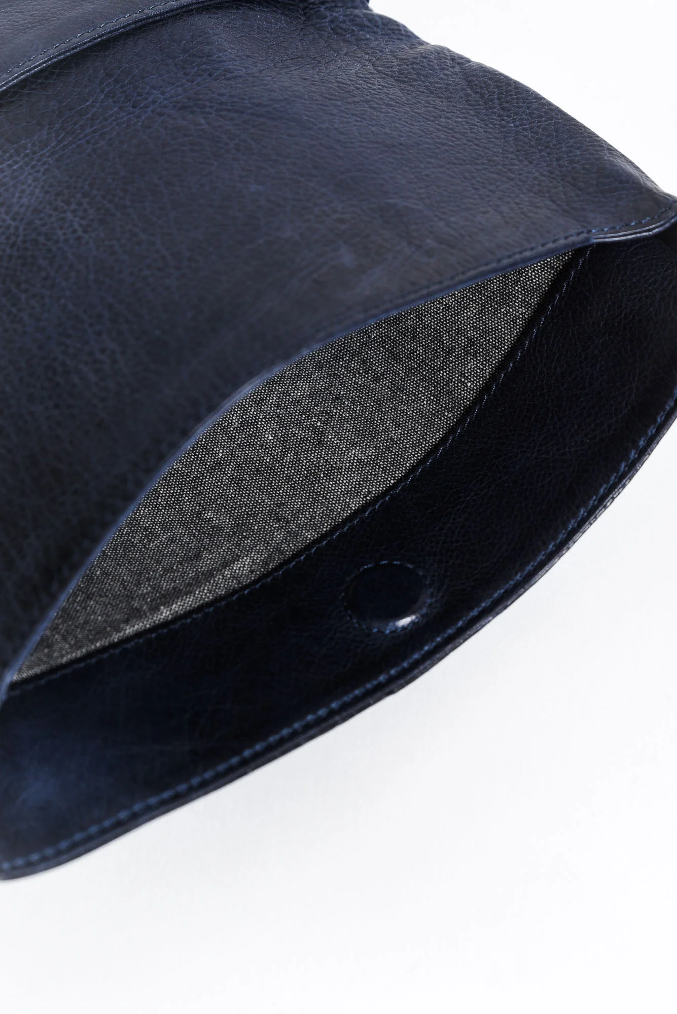 Aluka Navy Leather Bag