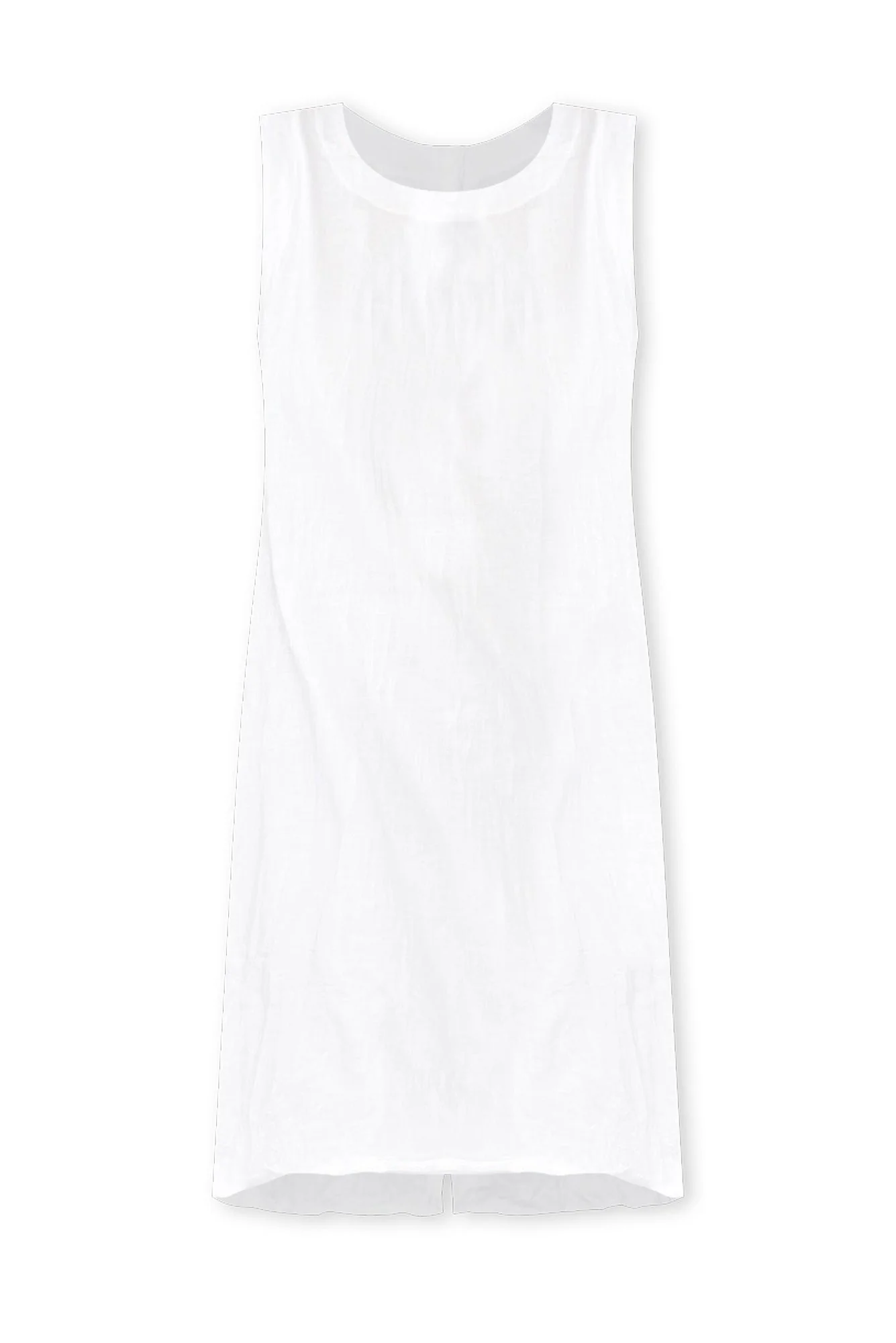 Aria White Cotton Pocket Dress