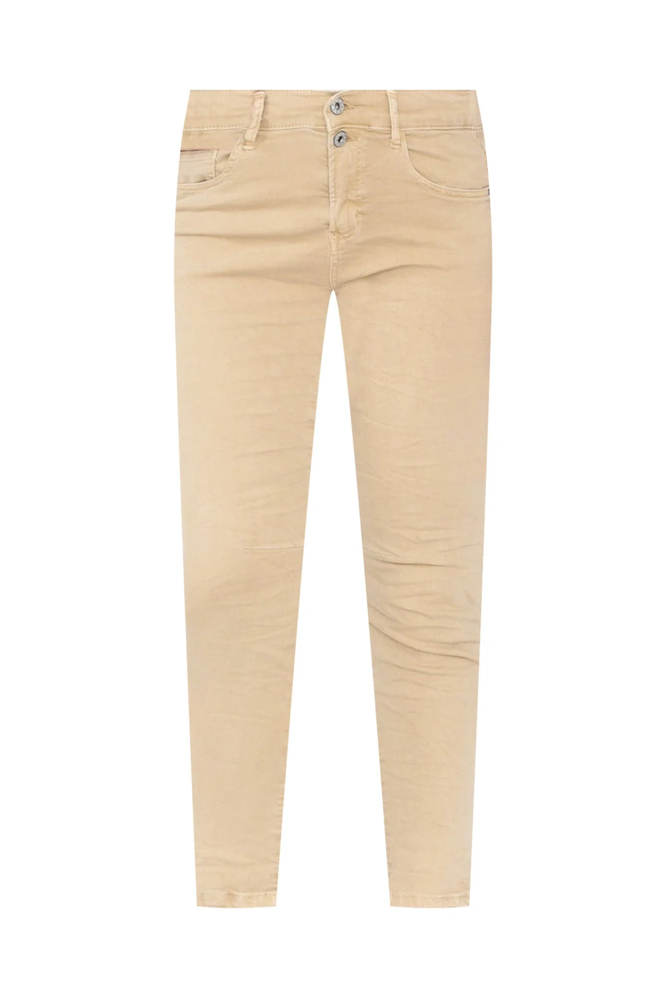 Ellery Beige Cotton Stretch Jeans