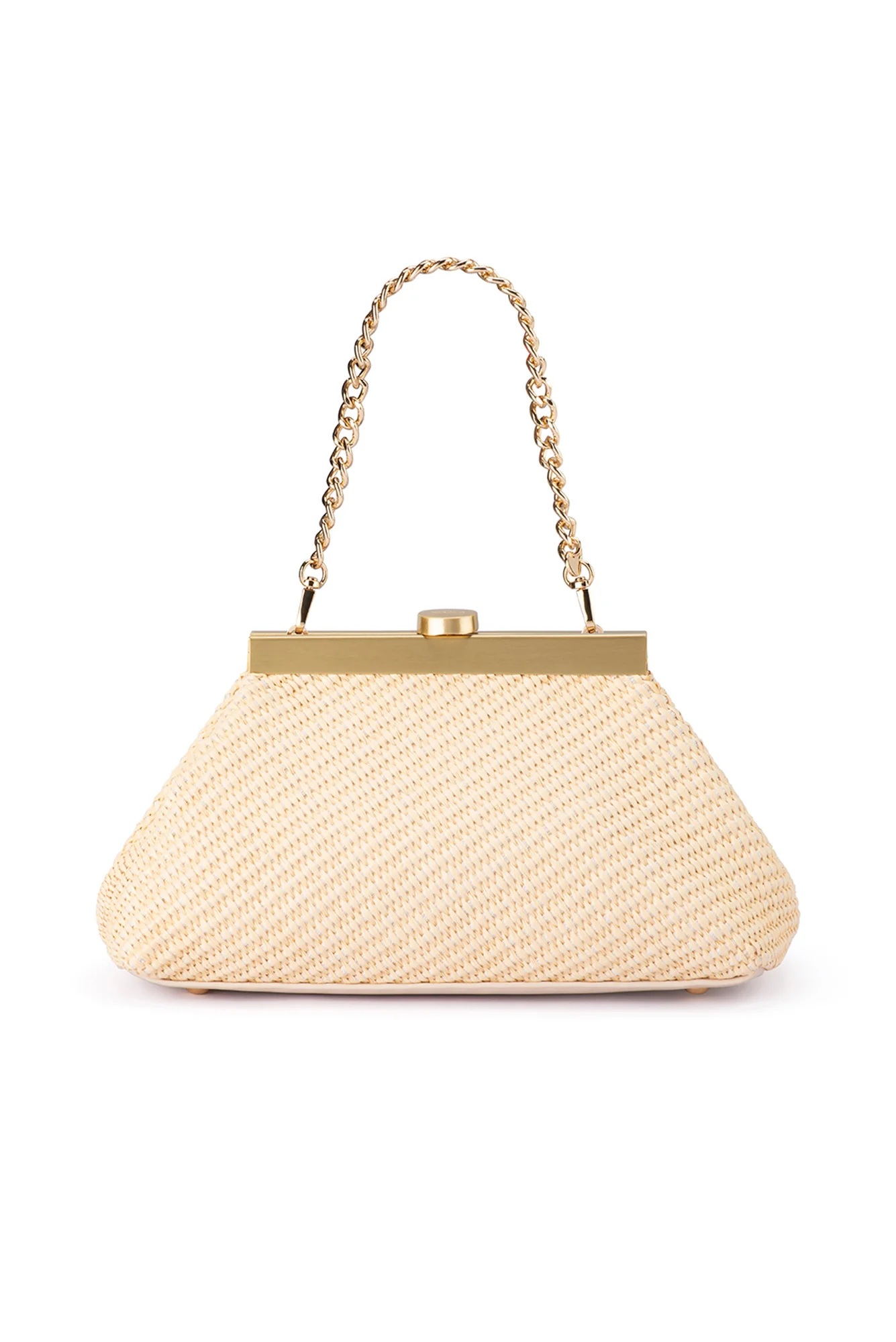 Hanna Natural Woven Clutch