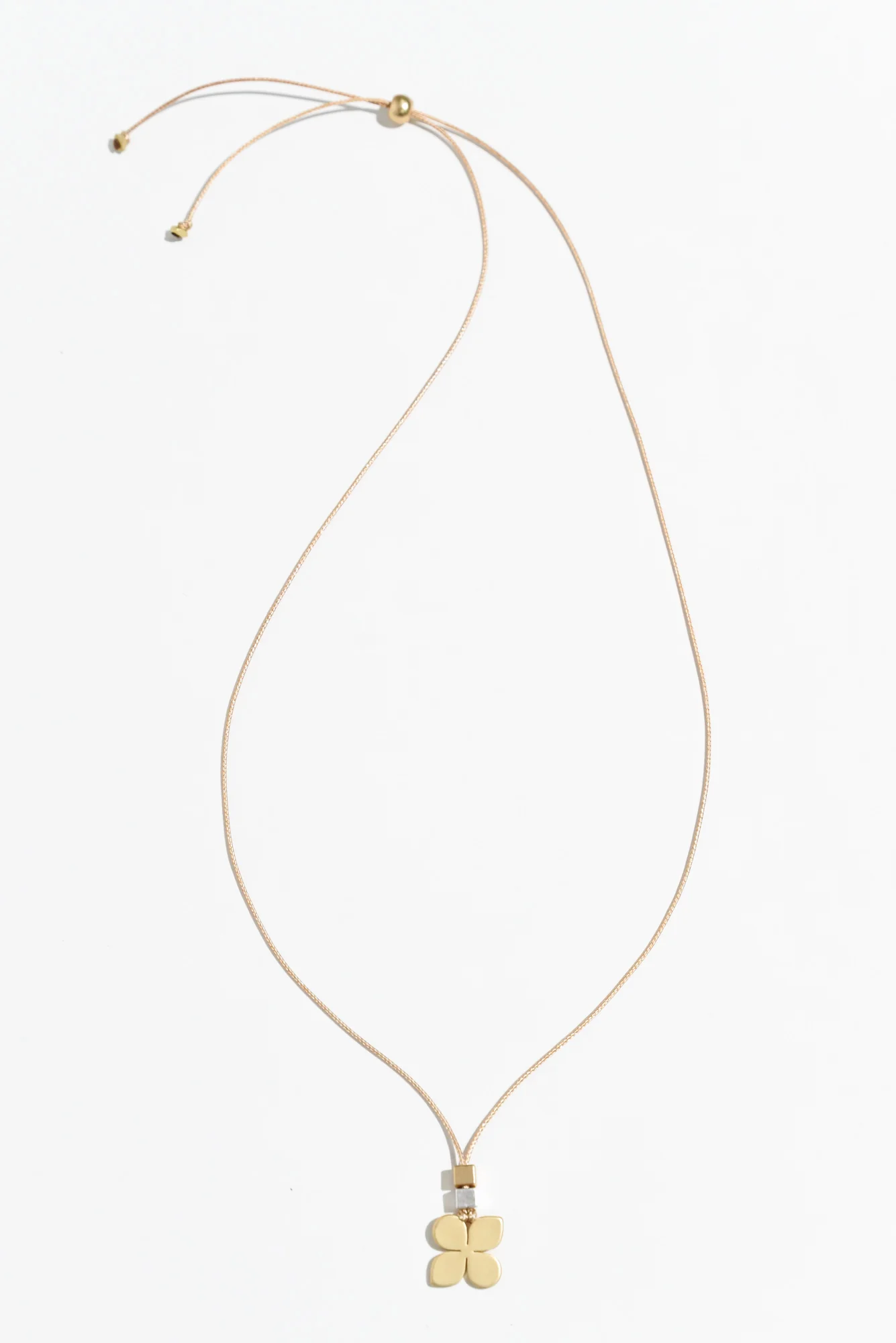 Solana Gold Clover Pendant Necklace