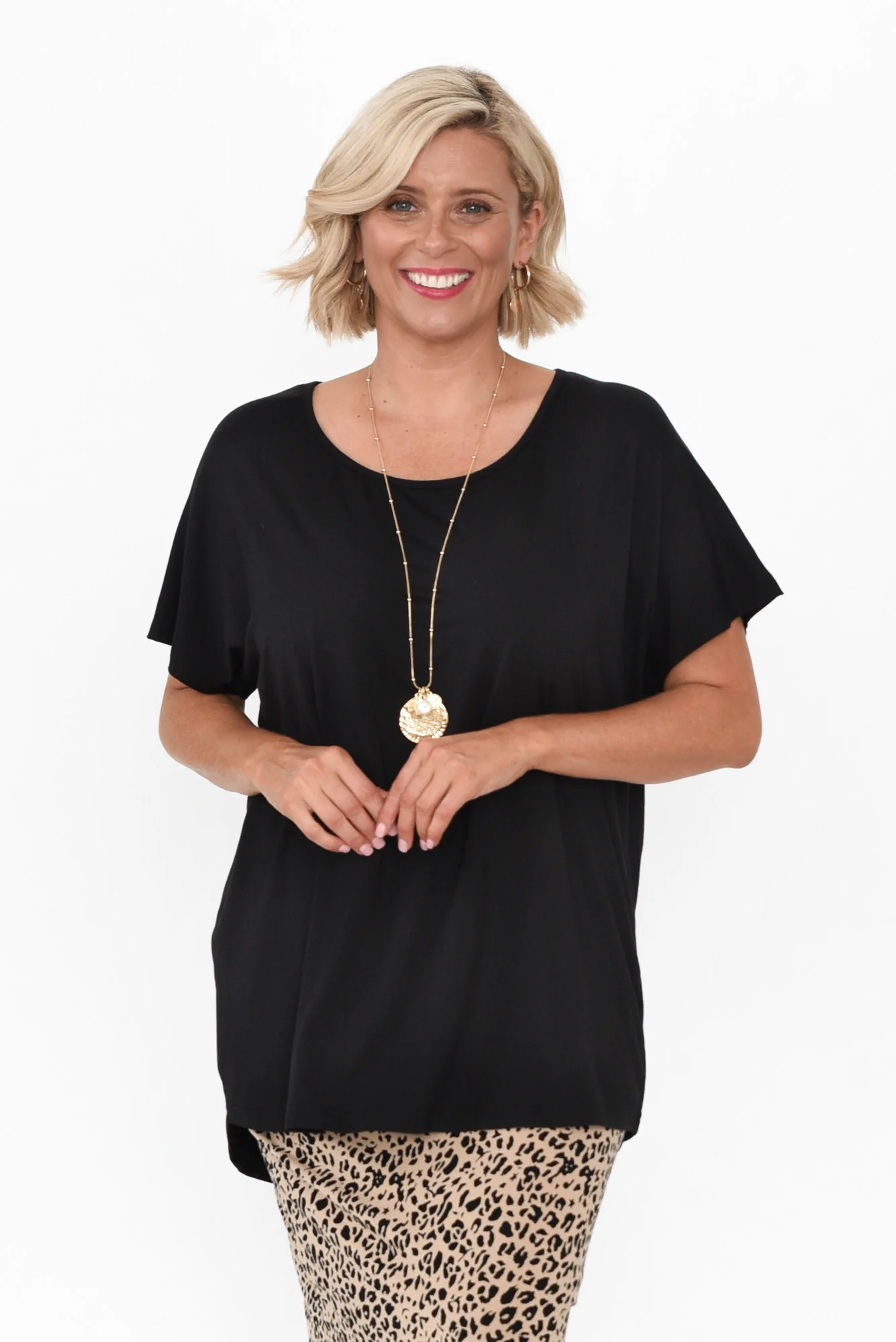 Danya Black Bamboo Top