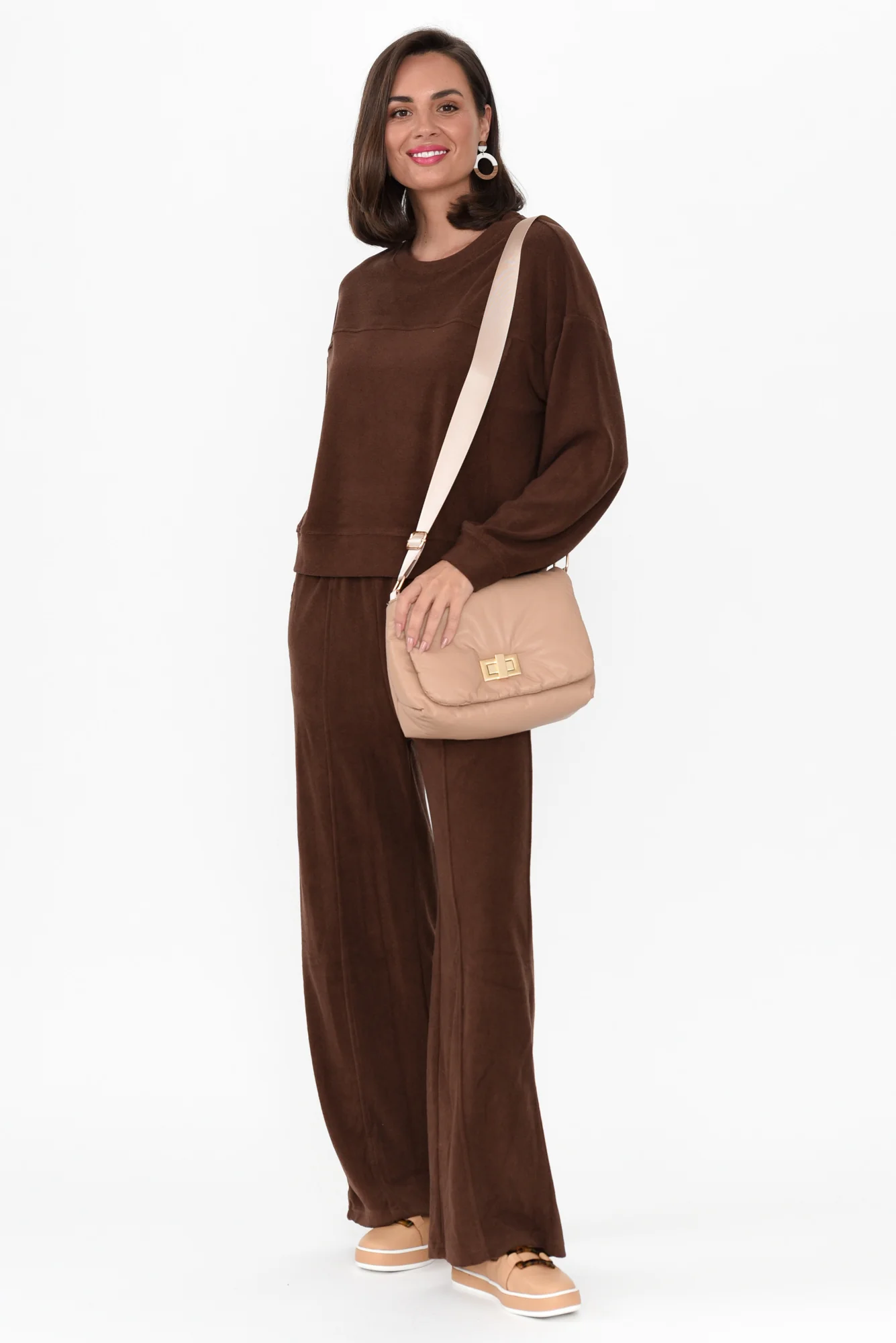 Jessa Chocolate Terry Pants