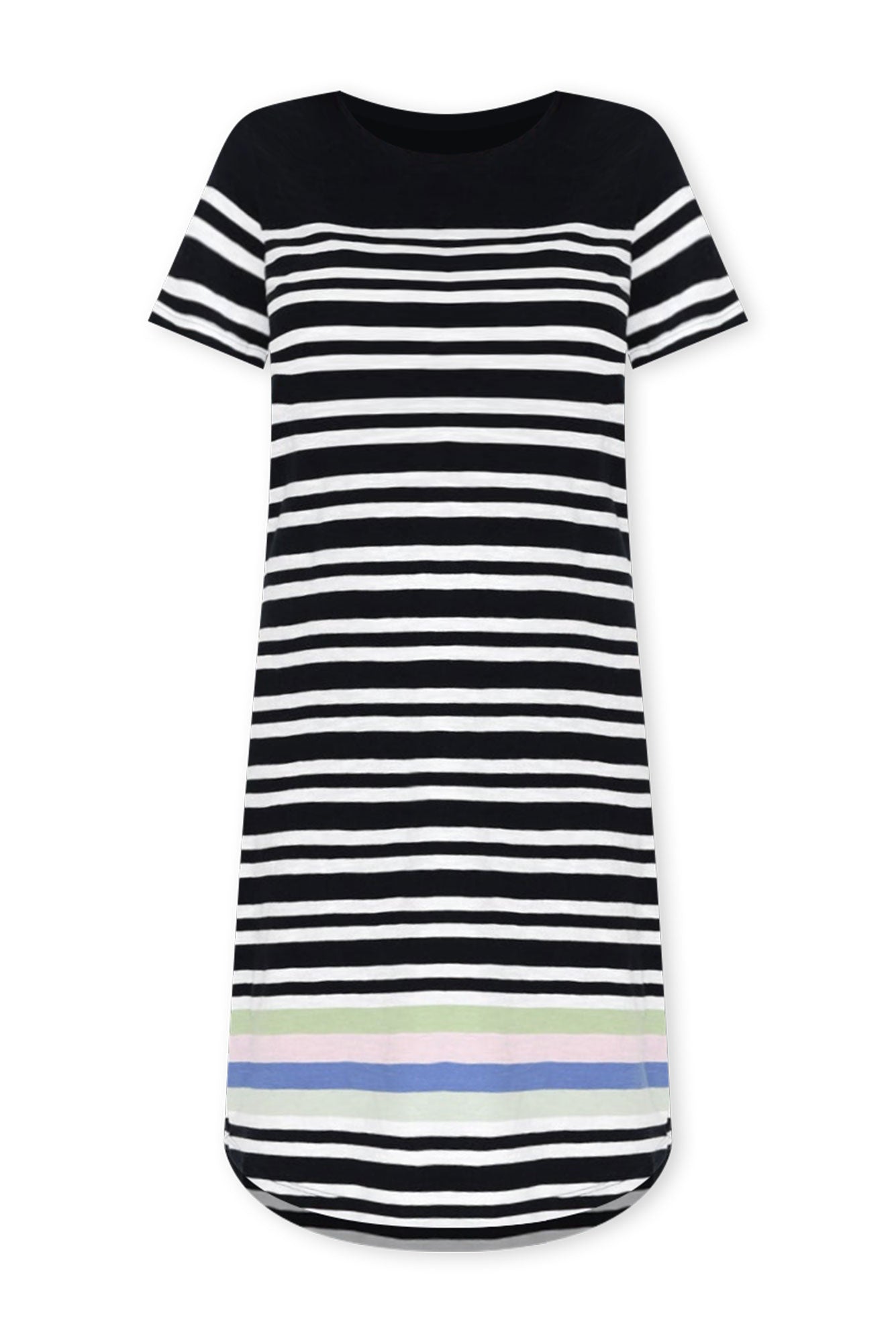 Aligner Navy Stripe Cotton Dress