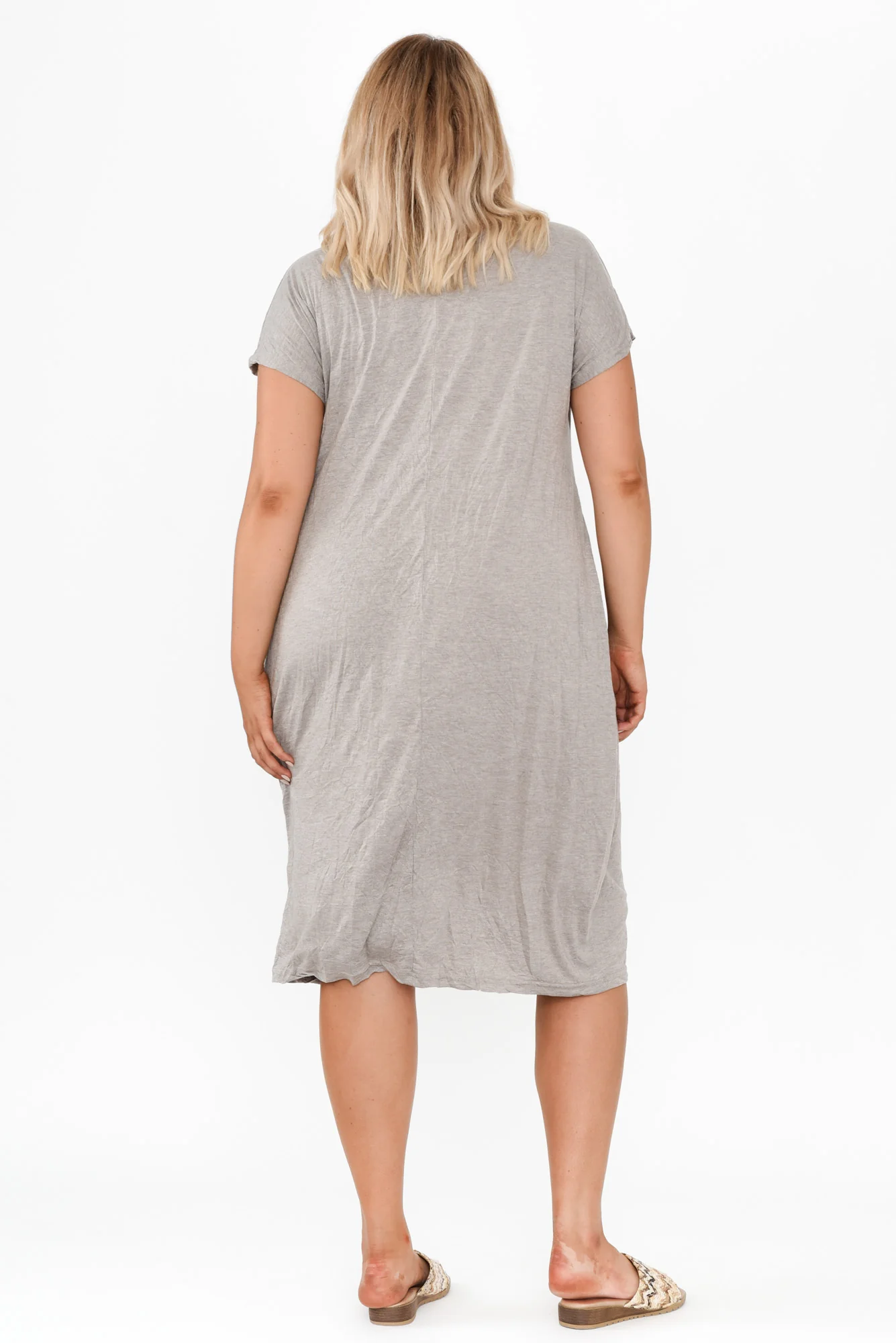 Travel Oat Crinkle Cotton Dress