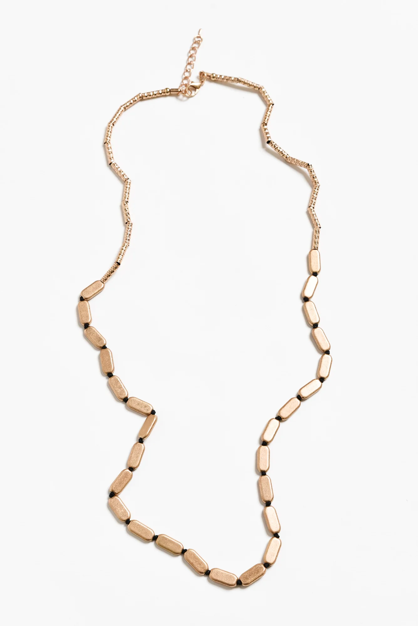 Yves Rose Gold Beaded Necklace