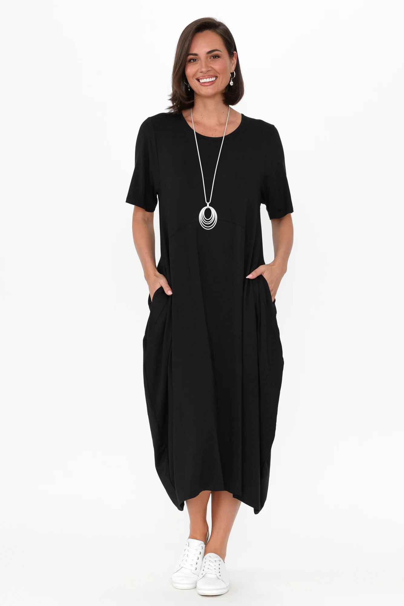 Samiya Black Bamboo Dress