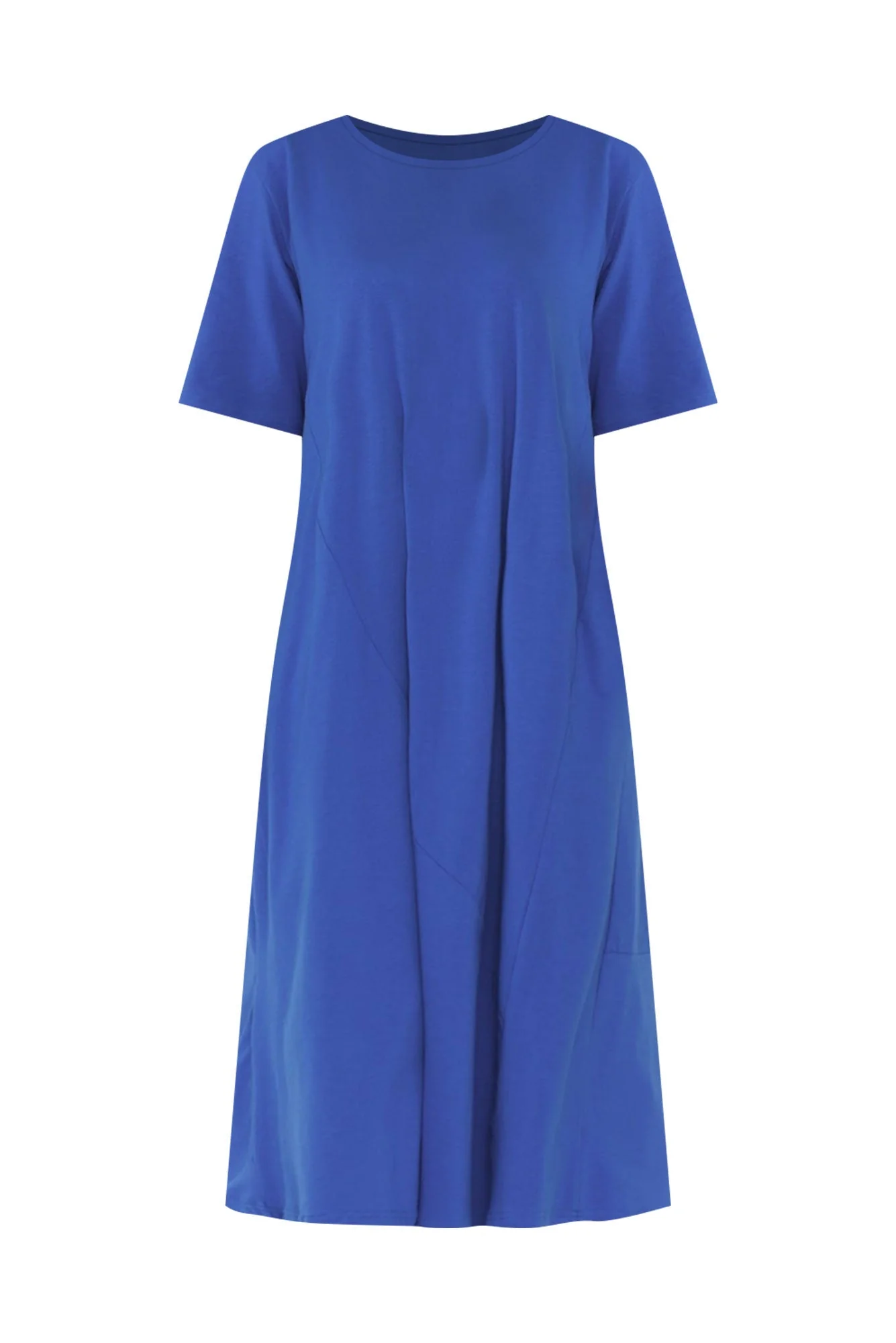 Bronte Cobalt Cotton Tee Dress